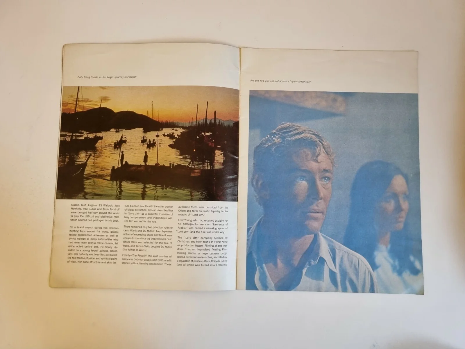 Lord Jim - Peter O'Toole James Mason Jack Hawkins Daliah Lavi -Cinema Programme, изображение 4