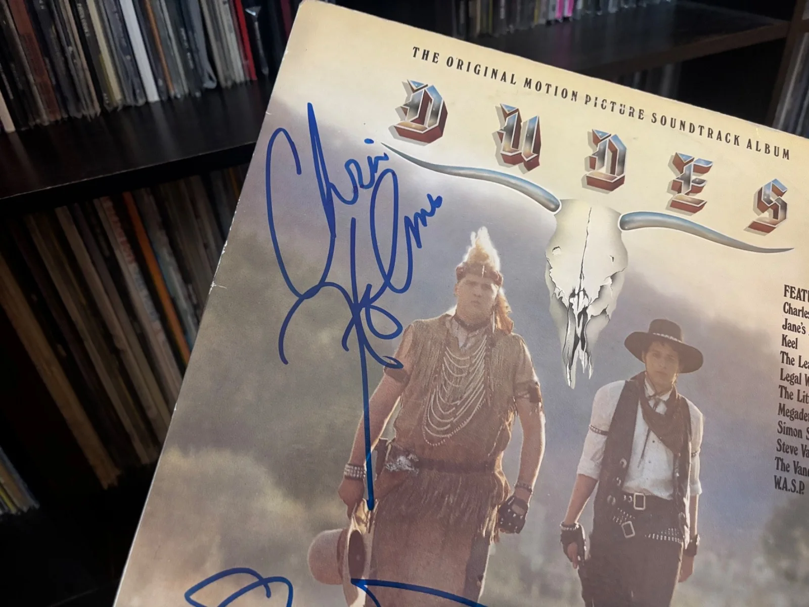 DUDES LP VINYL SIGNED AUTOGRAPHED STEVE VAI & CHRIS HOLMES RARE SOUNDTRACK, изображение 2
