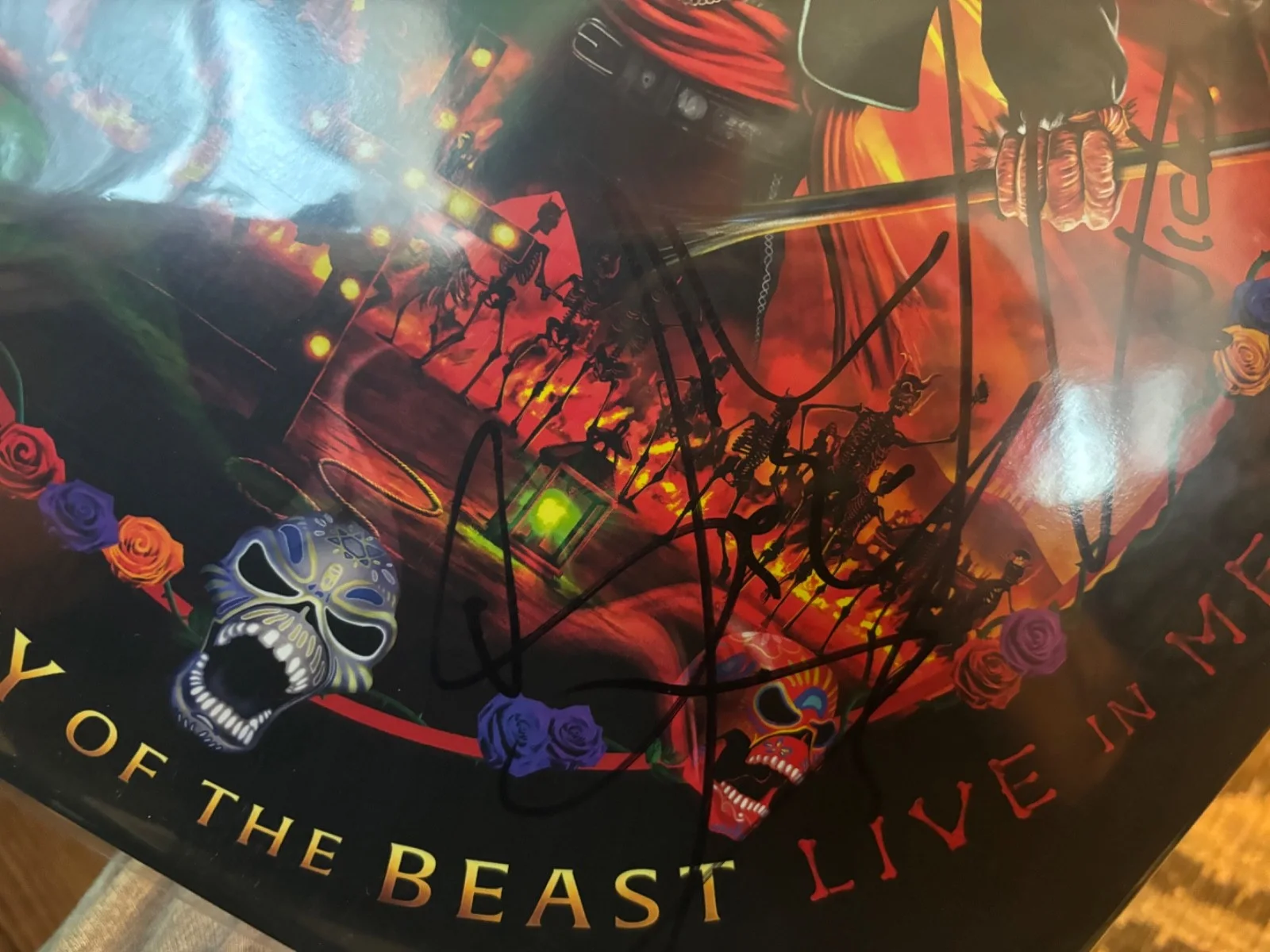 IRON MAIDEN SIGNED AUTOGRAPHED LP VINYL RARE LEGACY BEAST X3 BRUCE NICKO JANICK, image 4