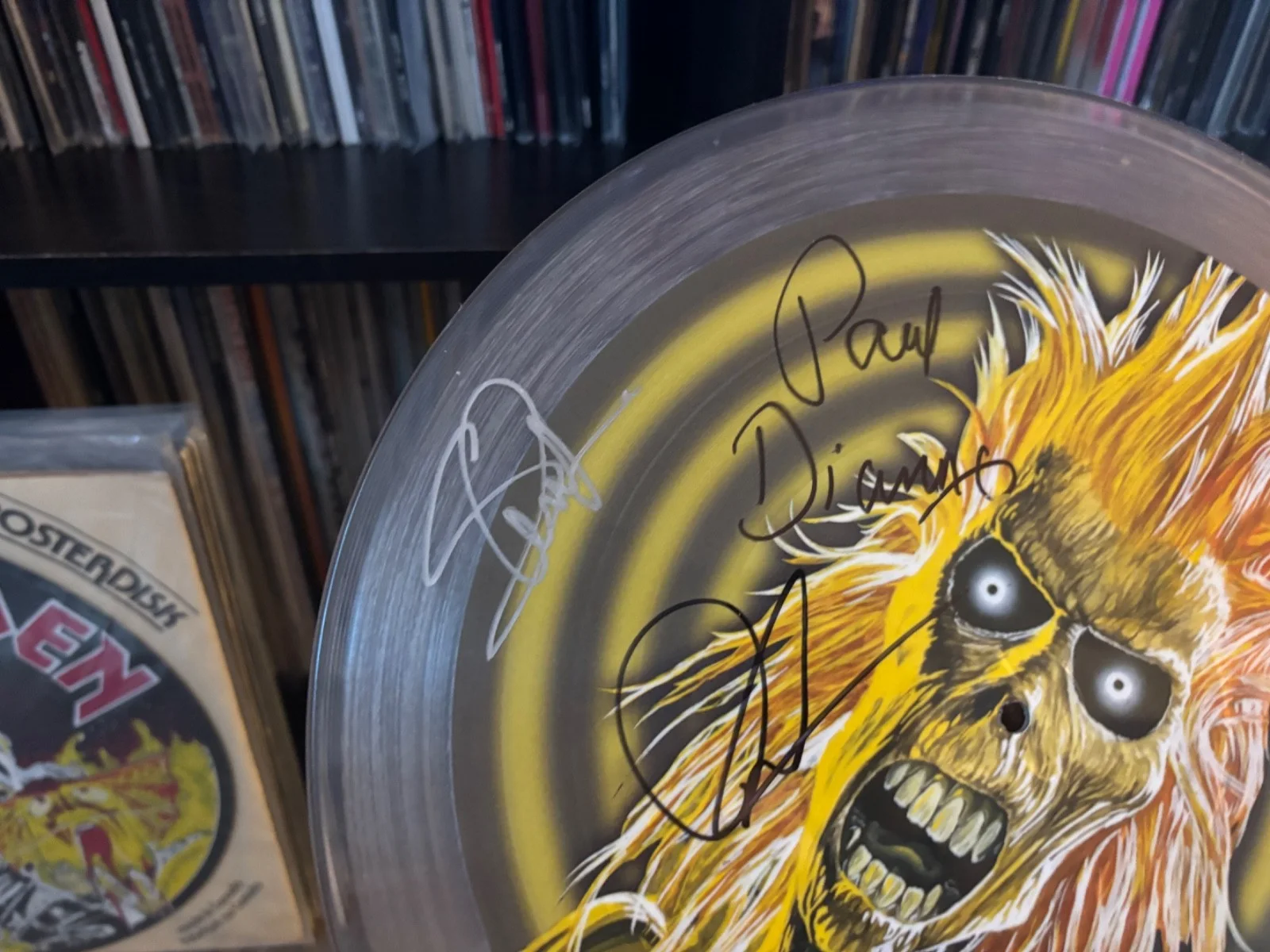 IRON SIGNED AUTOGRAPHED LP VINYL RARE PIC DISC *COMPLETE* X4 PAUL D'IANNO STEVE, изображение 3