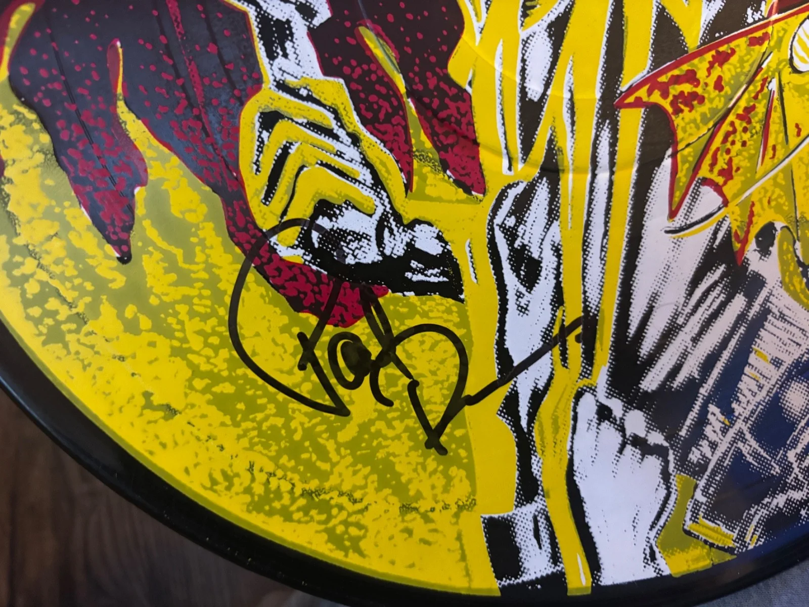 IRON MAIDEN SIGNED AUTOGRAPHED LP VINYL RARE PIC DISC PAUL D'IANNO RIP METAL, image 2