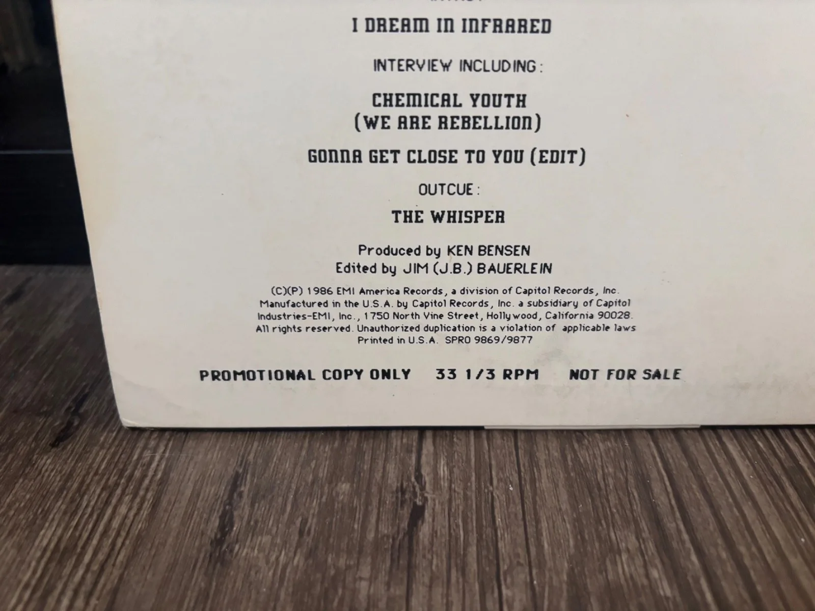 QUEENSYRCHE SIGNED AUTOGRAPHED LP VINYL GEOFF TATE EXTREMELY RARE DIGITAL PROMO, изображение 4