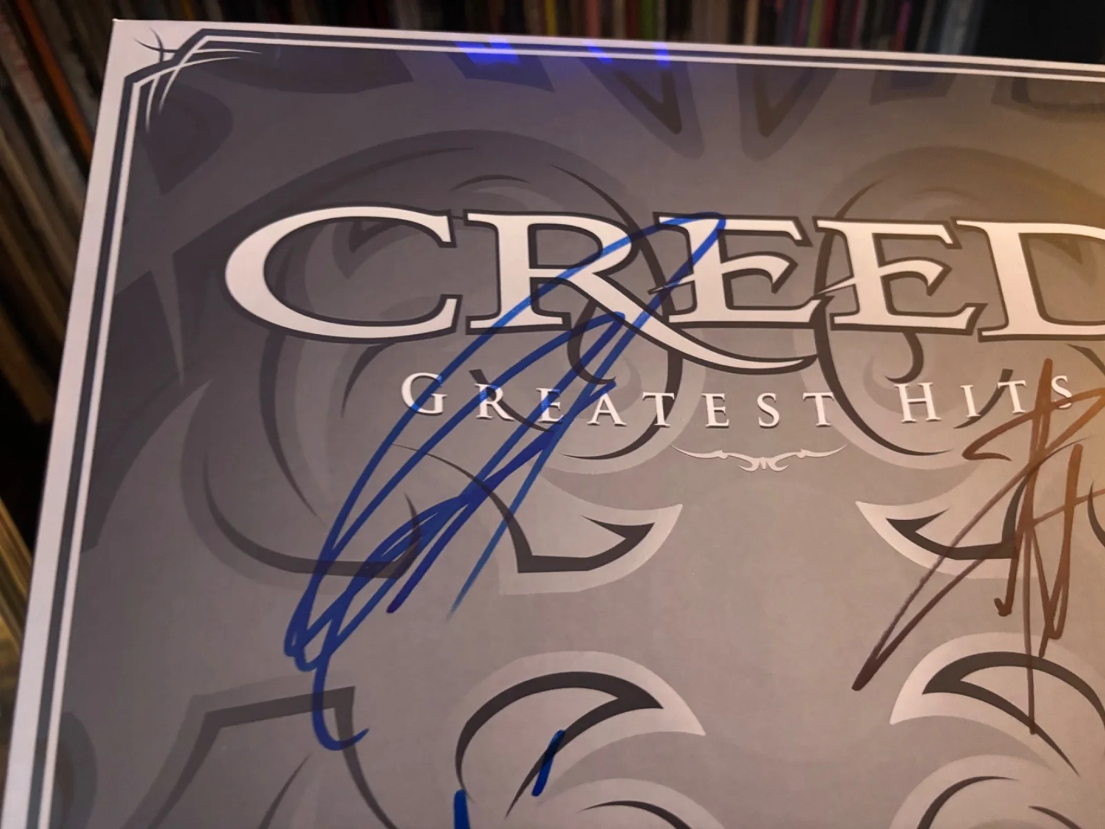 CREED SIGNED AUTOGRAPHED LP VINYL RARE X4 GREATEST HITS SCOTT STAPP TREMONTI, image 3