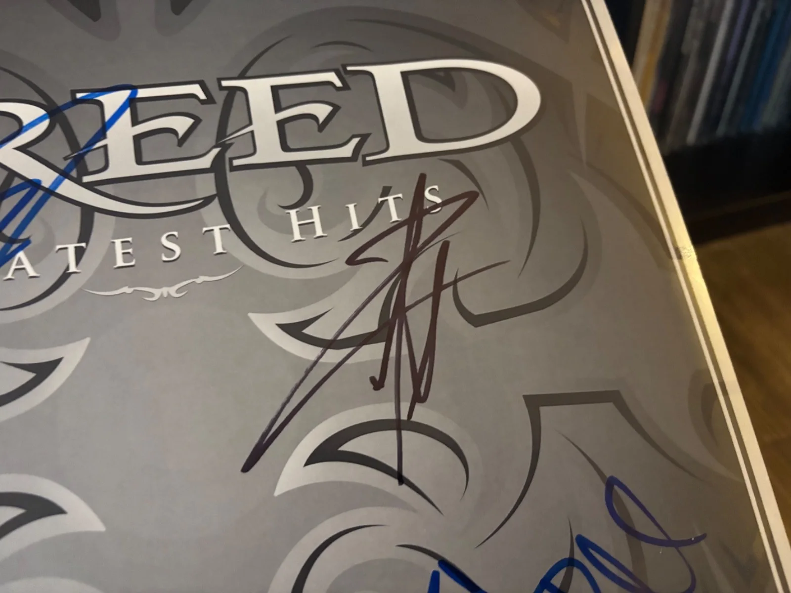 CREED SIGNED AUTOGRAPHED LP VINYL RARE X4 GREATEST HITS SCOTT STAPP TREMONTI, image 4