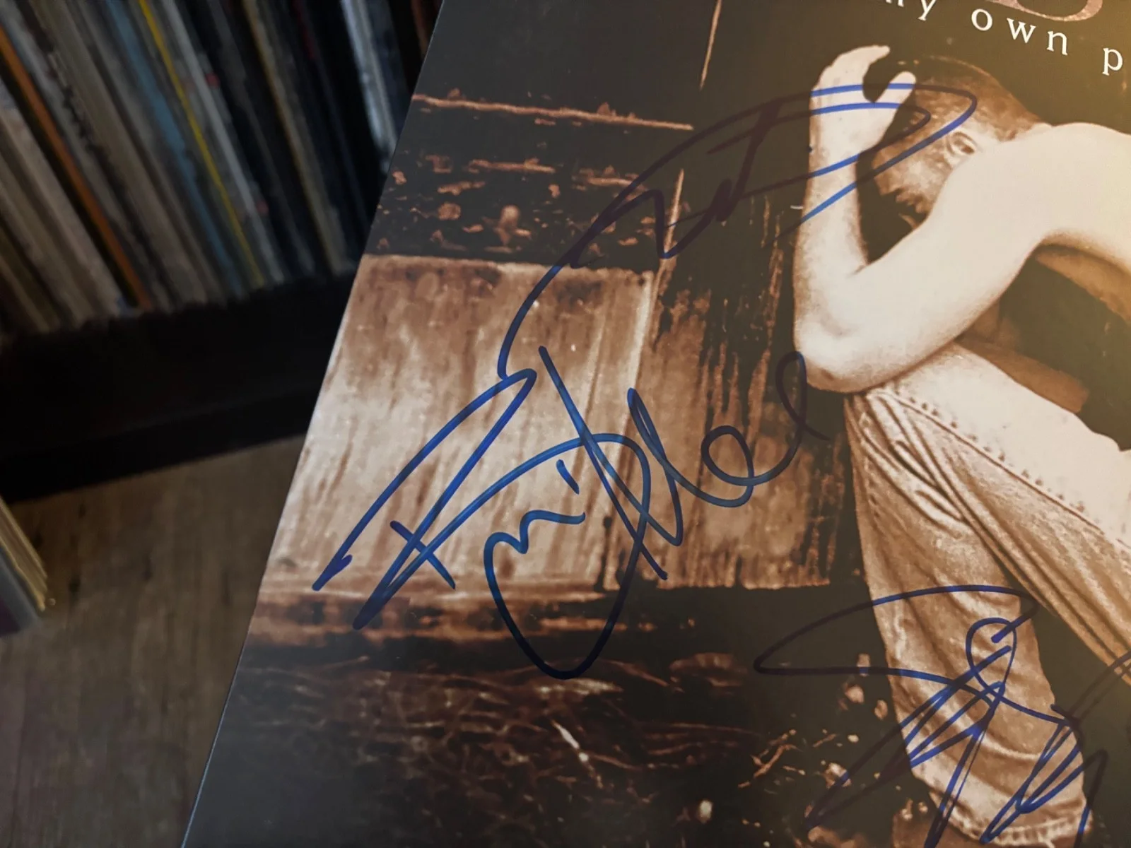 CREED SIGNED AUTOGRAPHED LP VINYL RARE X3 MY OWN PRISON MARK SCOTT BRIAN METAL, изображение 3