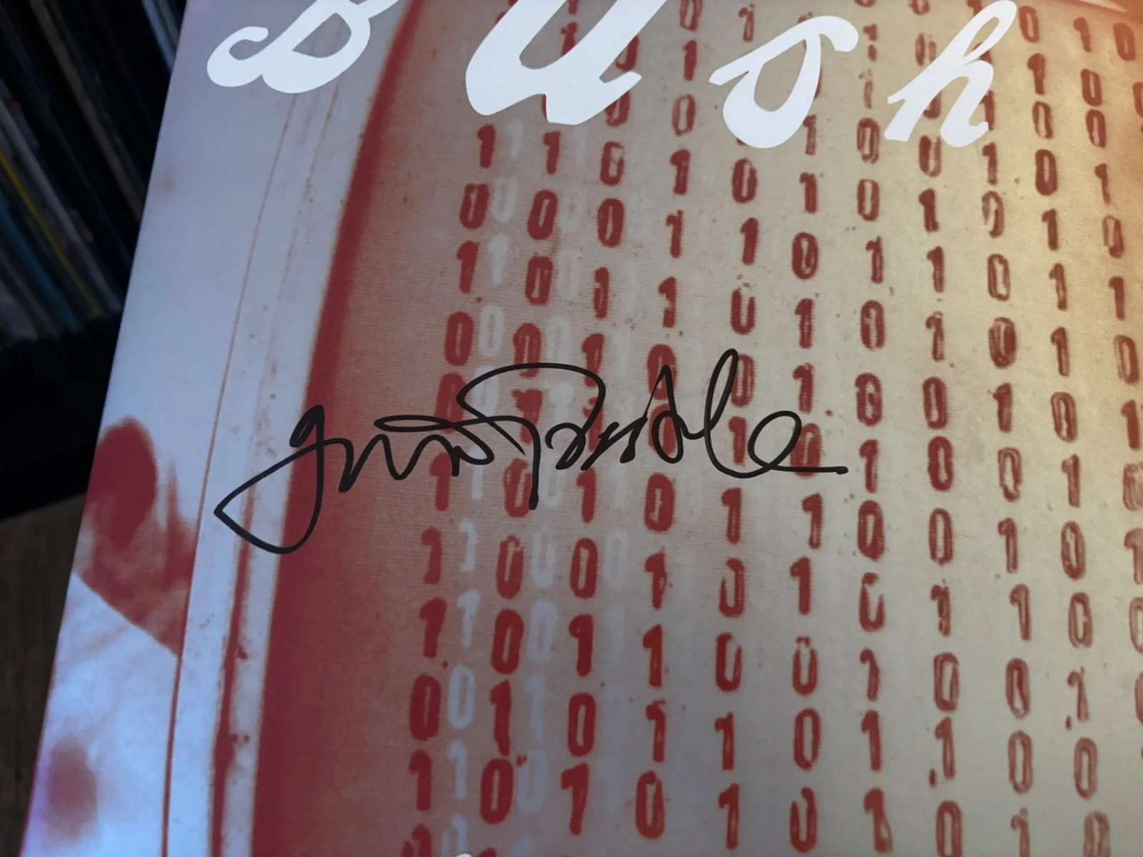 BUSH SIGNED AUTOGRAPHED RED LP VINYL RARE SIXTEEN STONE GAVIN ROSSDALE IN PERSON, изображение 2
