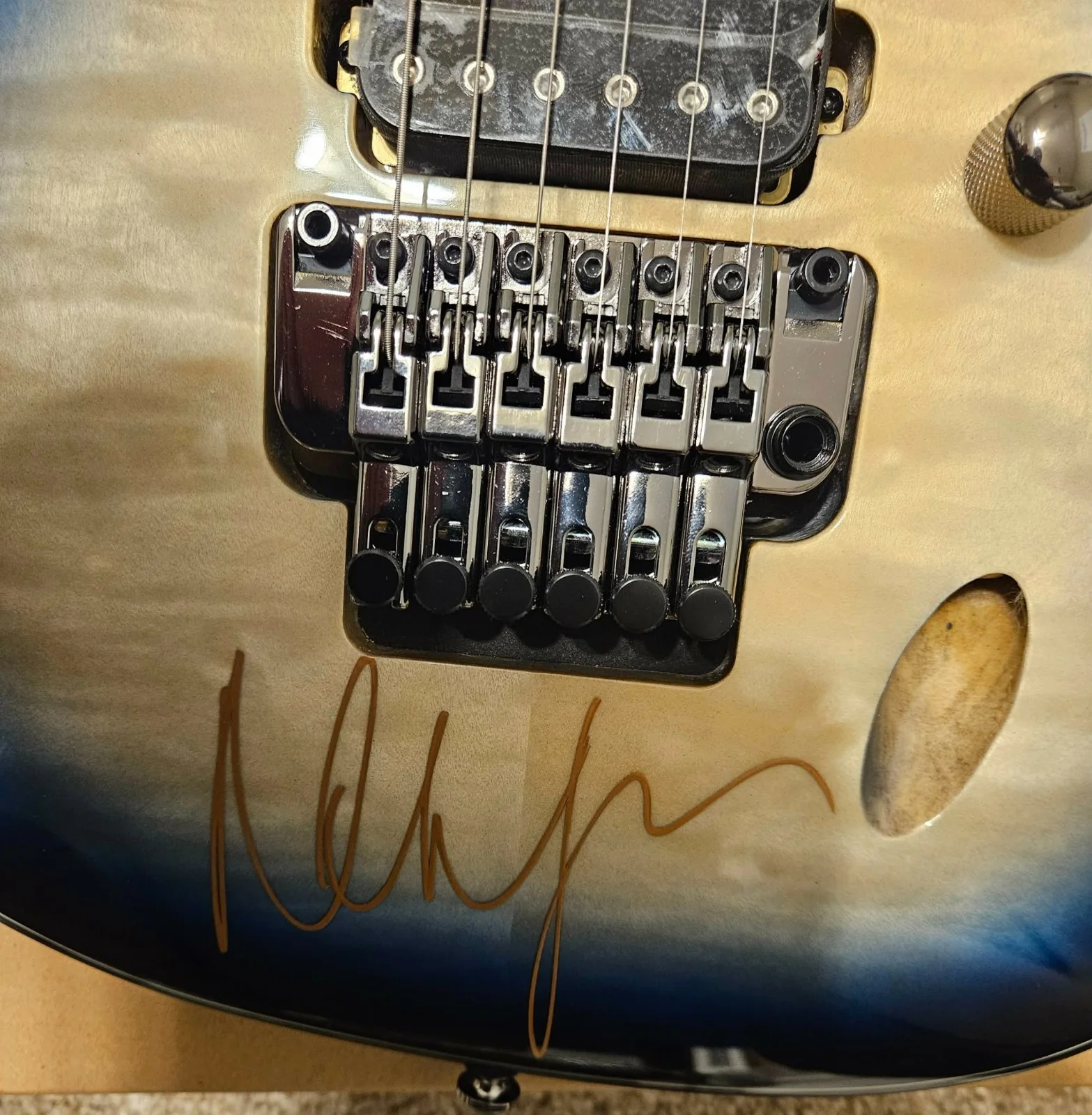 Nita Strauss Ibanez Signature Auto JIVAJR - Deep Sea Blonde JSA COA, изображение 5
