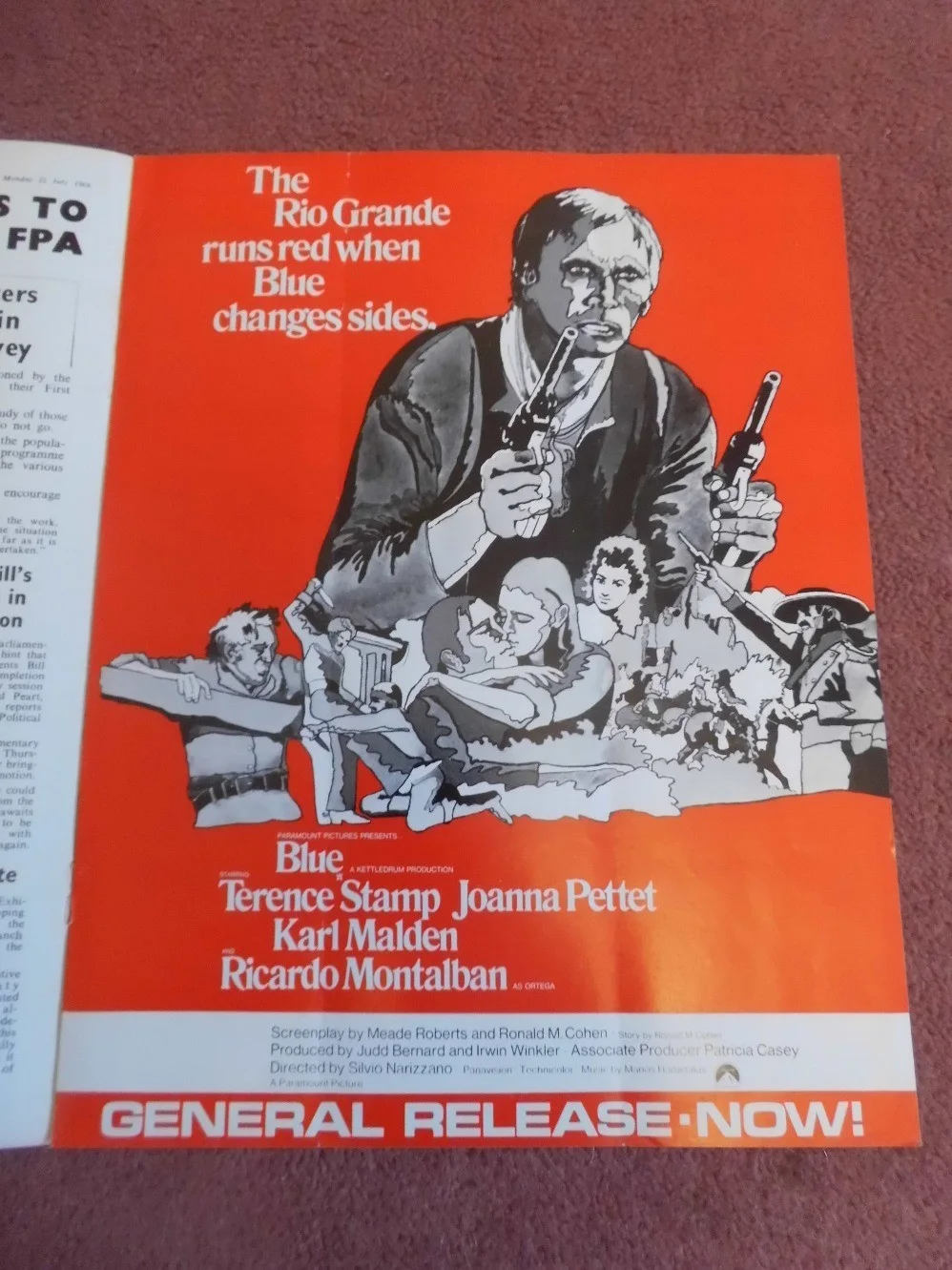 TERENCE STAMP. NOEL COWARD, CAROLWHITE in 1968 in UK trade mag, изображение 2