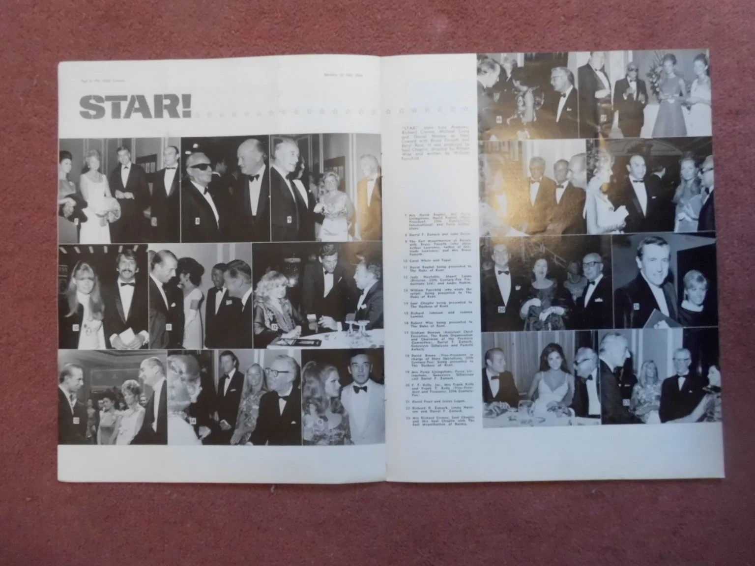 TERENCE STAMP. NOEL COWARD, CAROLWHITE in 1968 in UK trade mag, изображение 3