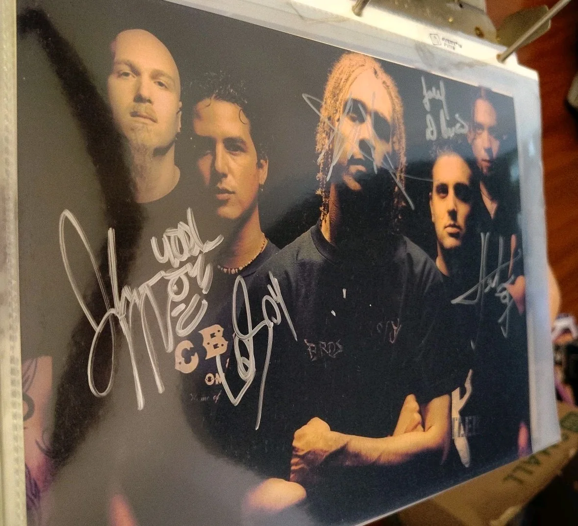 40 Below Summer Signed 8x10 Metal Band, image 2