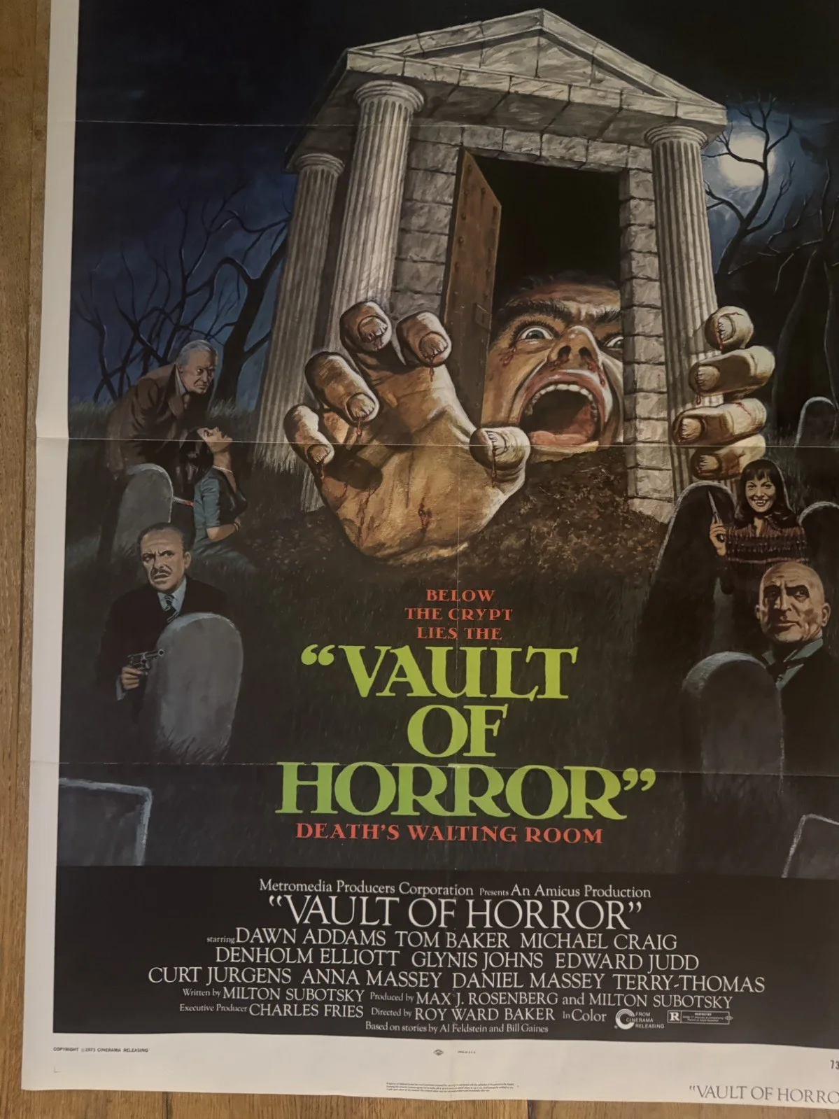 Vault Of Horror 1973 Original 27x41" US One Sheet Movie Poster, изображение 2