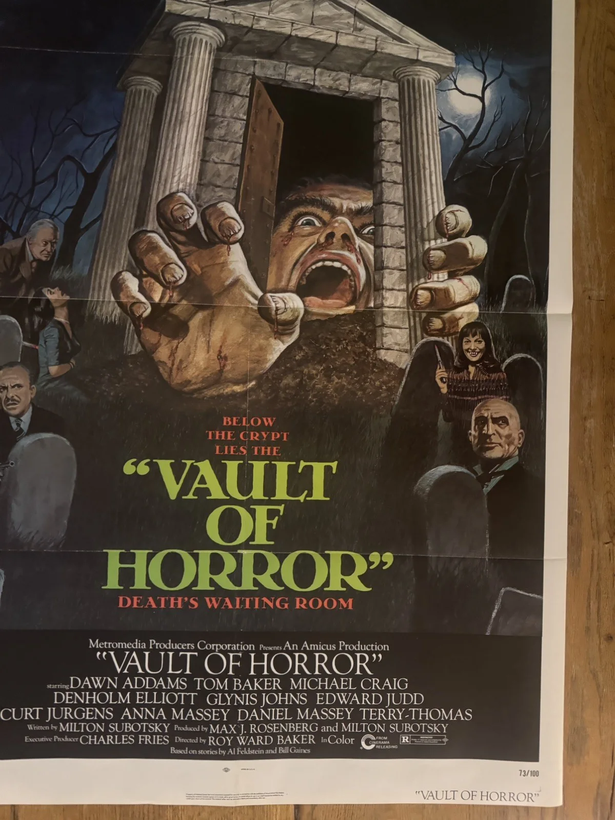 Vault Of Horror 1973 Original 27x41" US One Sheet Movie Poster, изображение 4