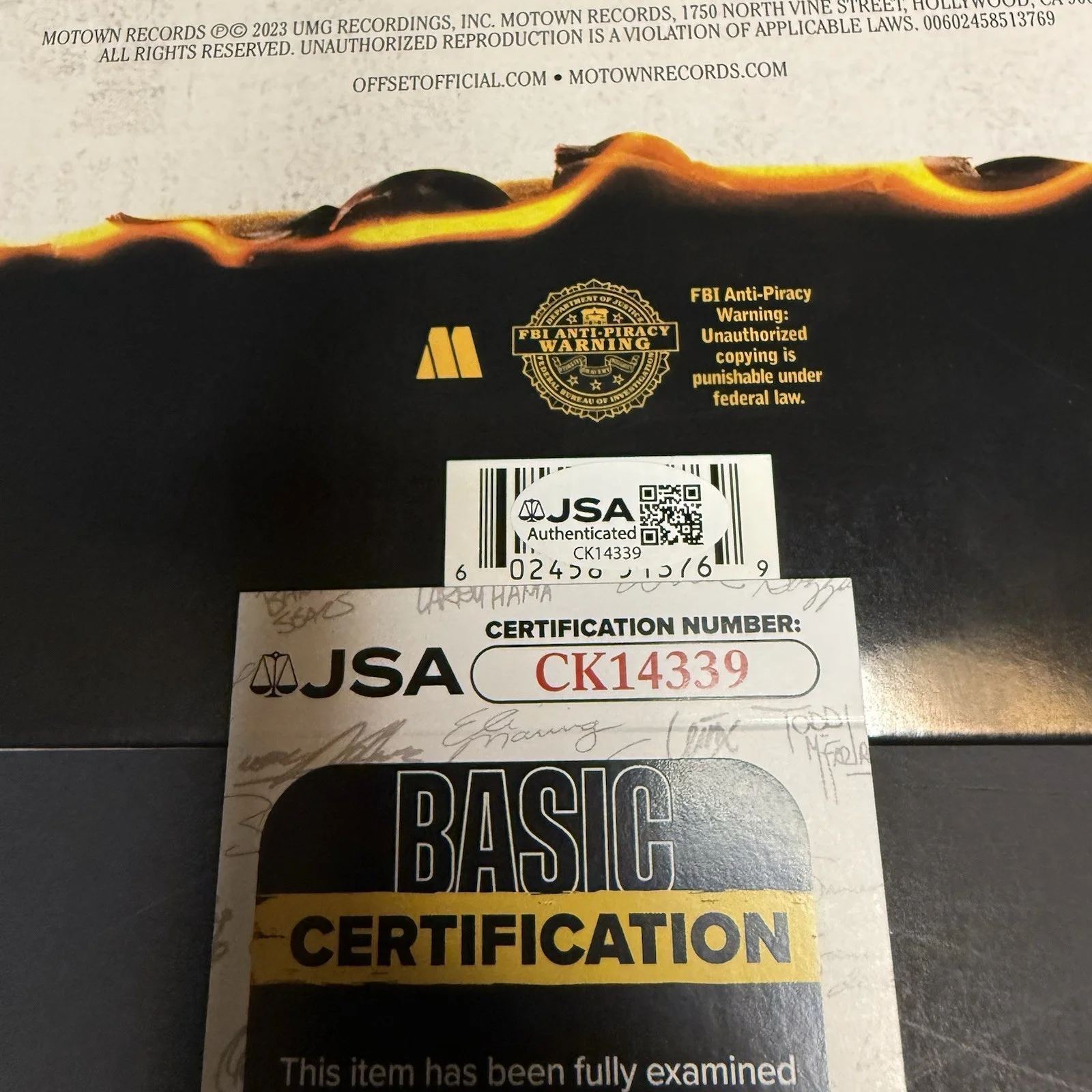 OFFSET Signed Set If Off Vinyl Autographed Album Migos JSA COA Exact Proof Rap, image 3