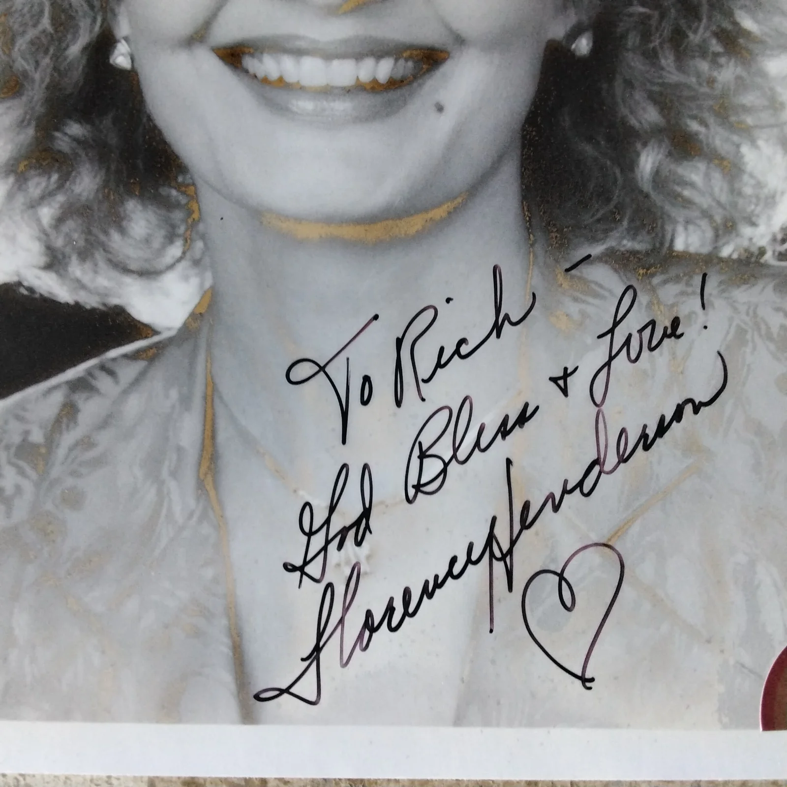 Florence Henderson SIGNED Photo 70s TV Movie Actress The Brady Brunch Love Boat, изображение 5