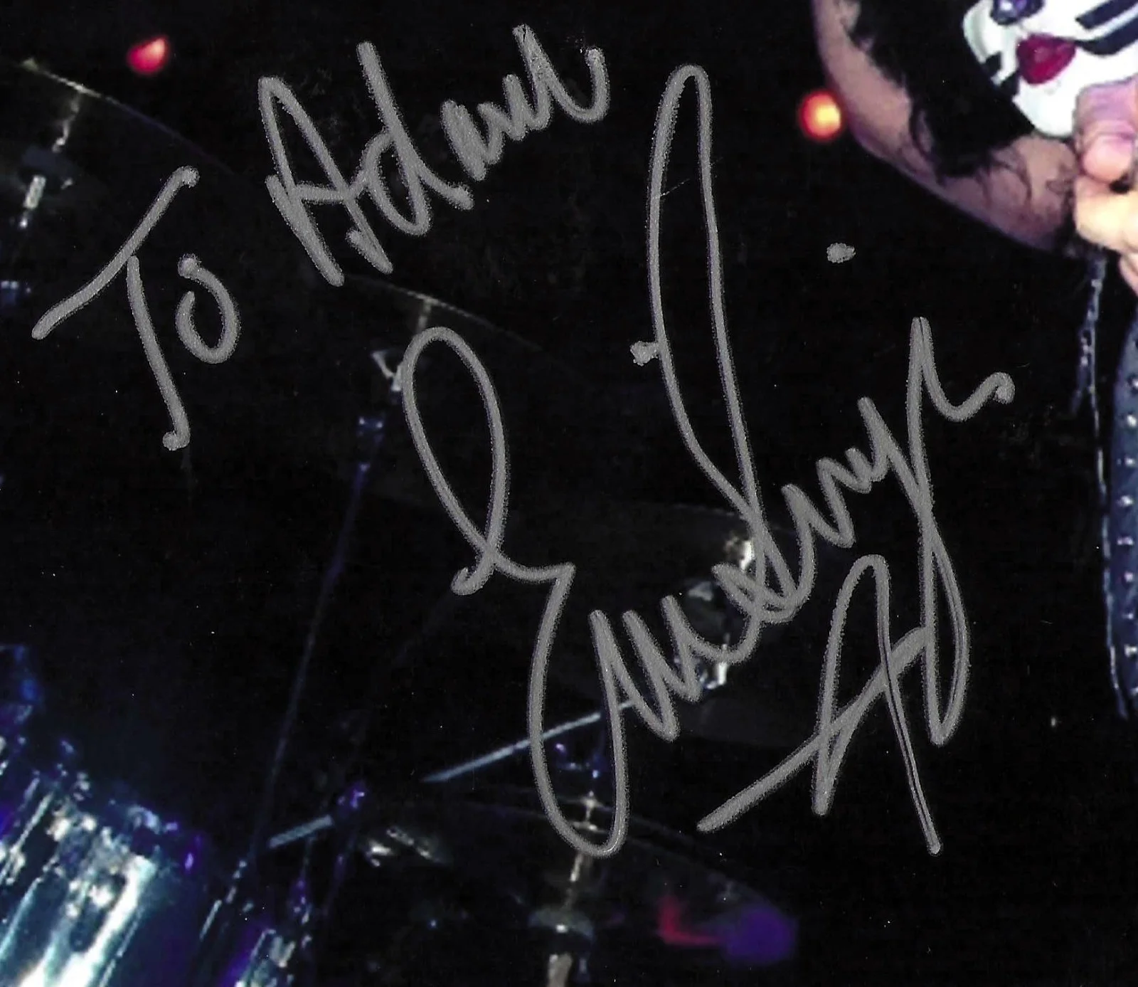 KISS Eric Singer signed Drummer Vocalist 7x5, image 2