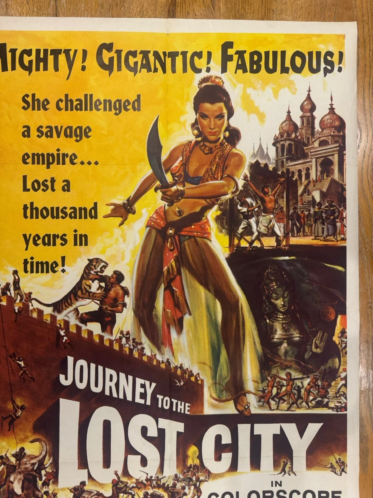 Journey To The Lost City 1960 Original 27x41" US One Sheet MoviePoster Rare, изображение 3
