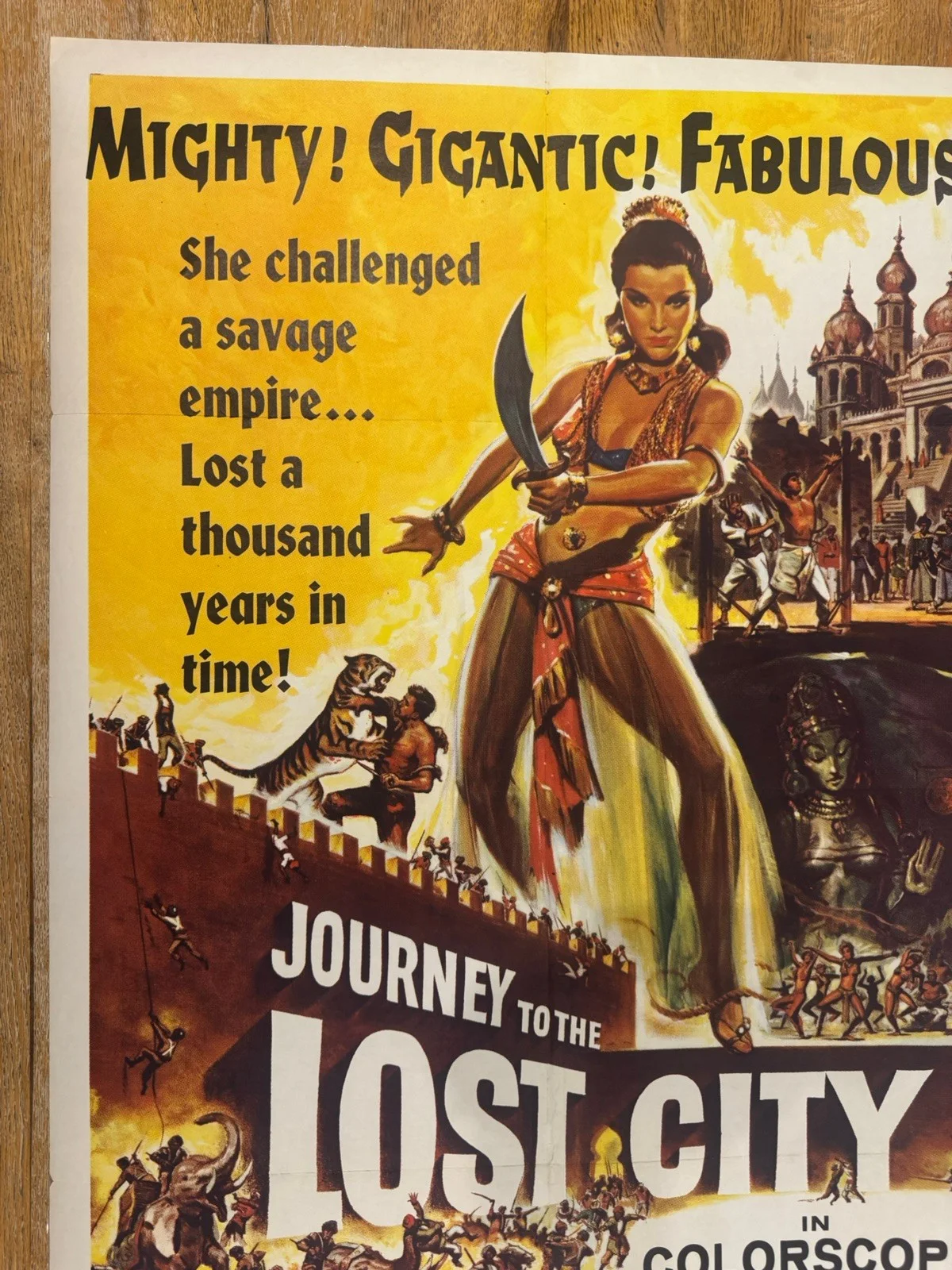 Journey To The Lost City 1960 Original 27x41" US One Sheet MoviePoster Rare, изображение 5