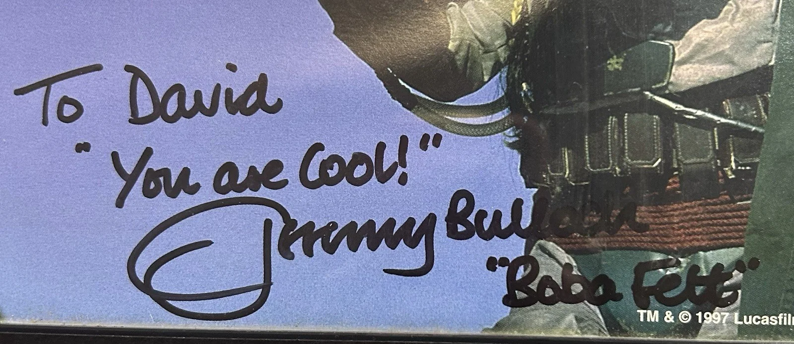 Jeremy Bulloch — JEREMY BULLOCH Boba Fett SIGNED Star Wars 8 X 10 Framed Autograph, изображение 5