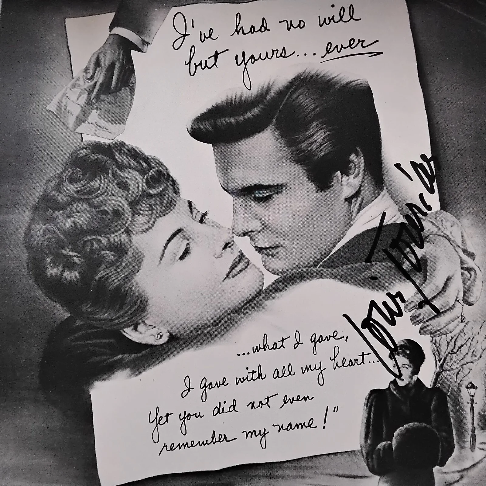 Louis Jourdan SIGNED 1948 Movie AD Letter From Unknown Woman Joan Fontaine, изображение 3