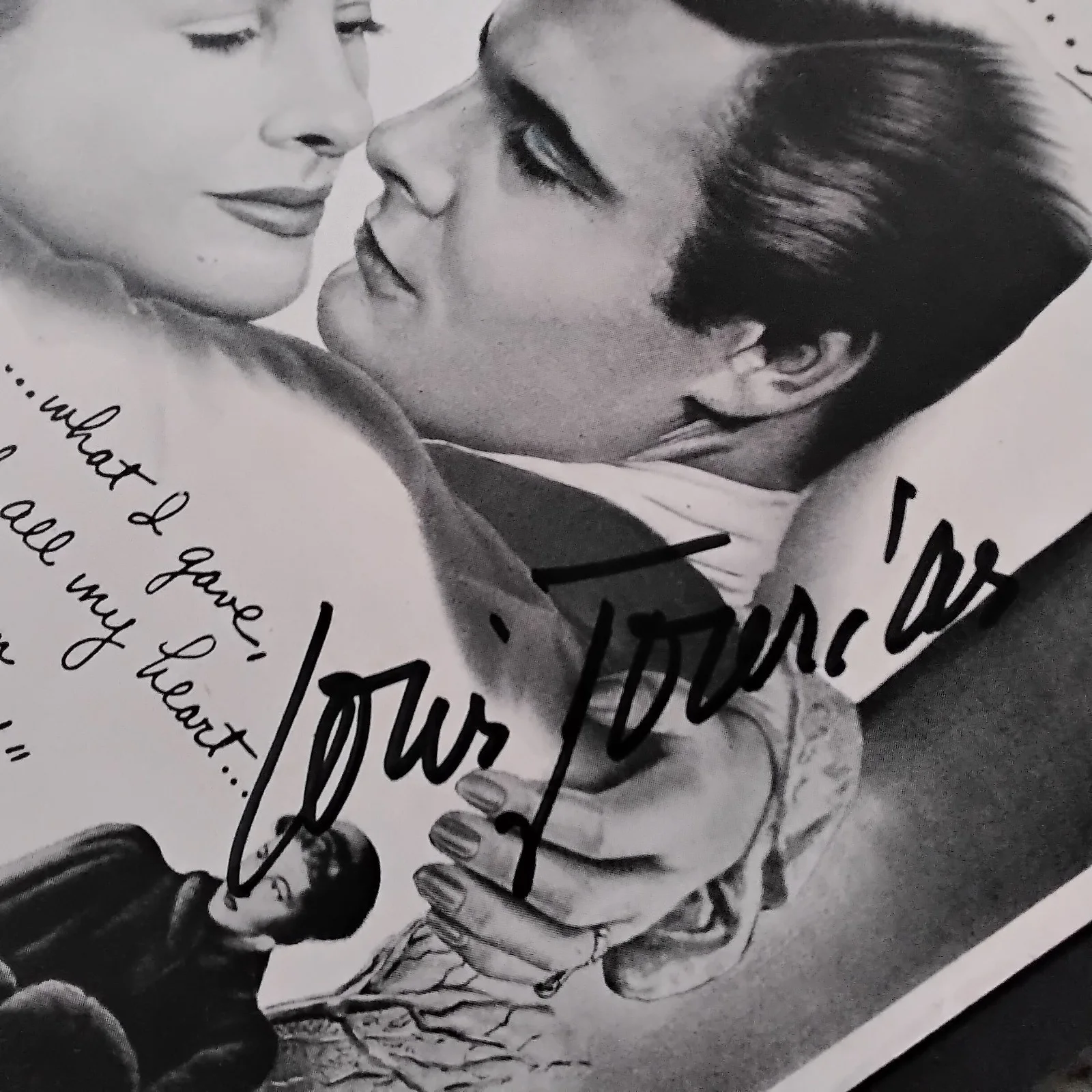 Louis Jourdan SIGNED 1948 Movie AD Letter From Unknown Woman Joan Fontaine, изображение 5