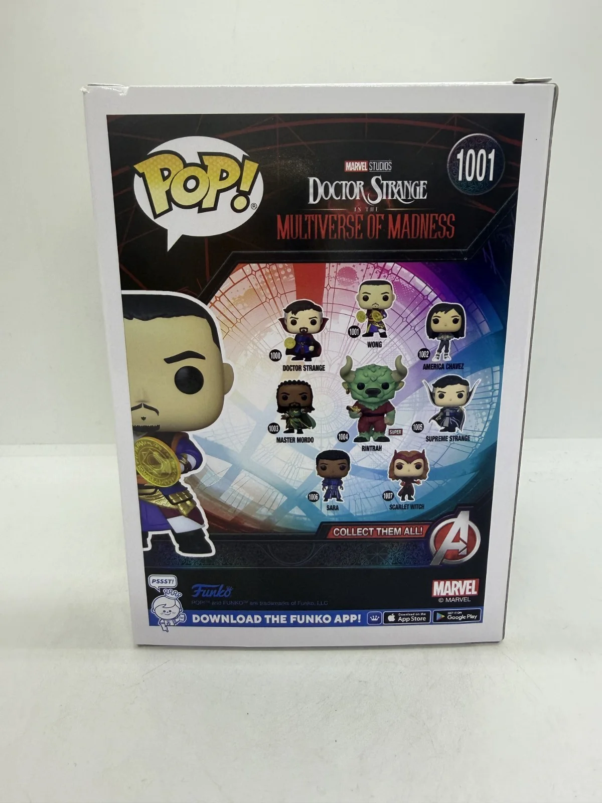 benedict wong — Benedict Wong Signed Dr. Strange Multiverse Of Madness FUNKO POP #1001 SWAU, изображение 4