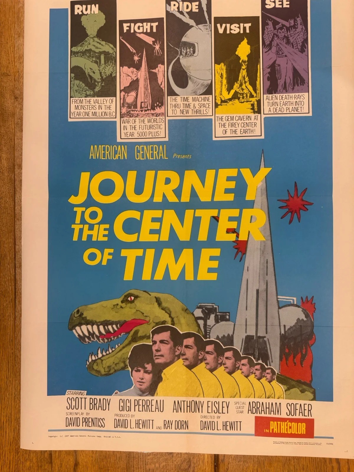 Journey To The Centre Of Time 1967 Original 27x41" US One Sheet MoviePoster Rare, изображение 3