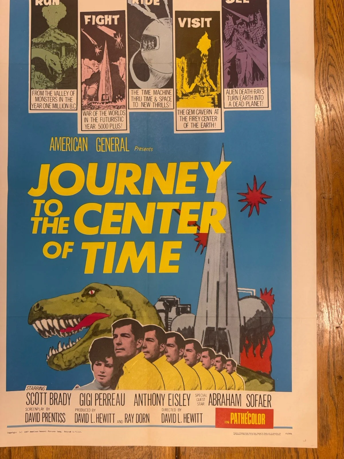Journey To The Centre Of Time 1967 Original 27x41" US One Sheet MoviePoster Rare, изображение 5
