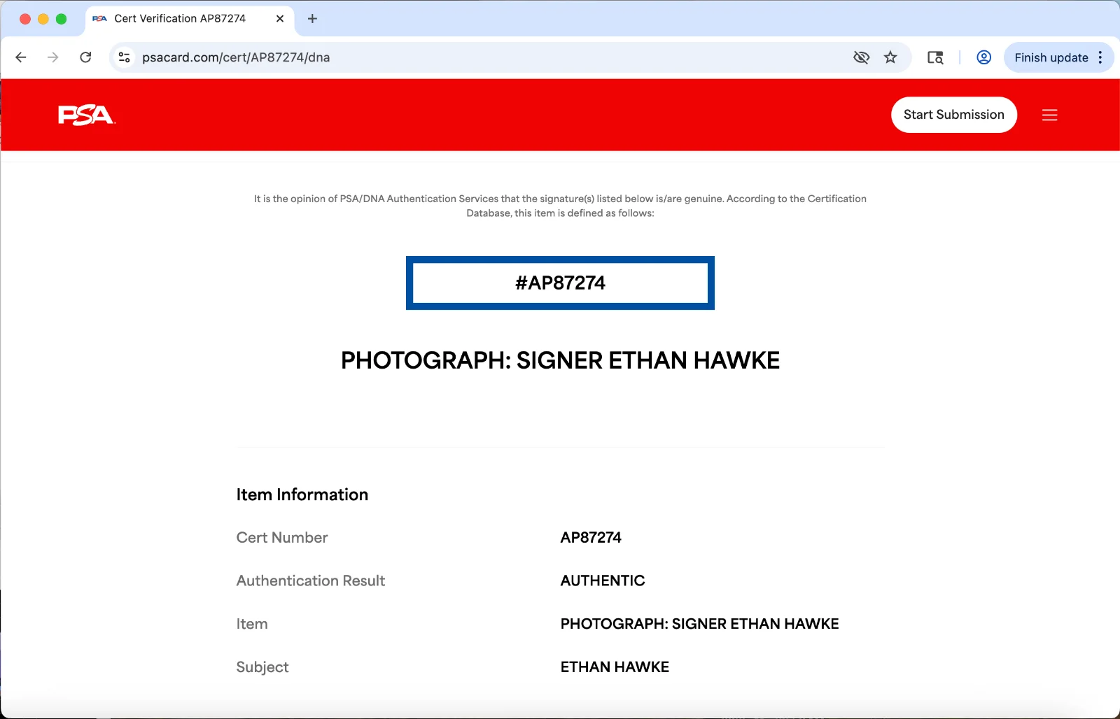 Ethan Hawke — Ethan Hawke signed 11x14 photo autograph PSA DNA COA Training Day AP87274, изображение 3