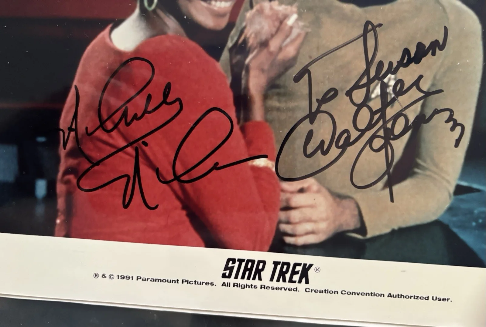 Nichelle Nichols, Walter Koenig — Nichelle Nichols signed And Walter Koenig Signed 8” X 10” Color Photo. No COA, изображение 2