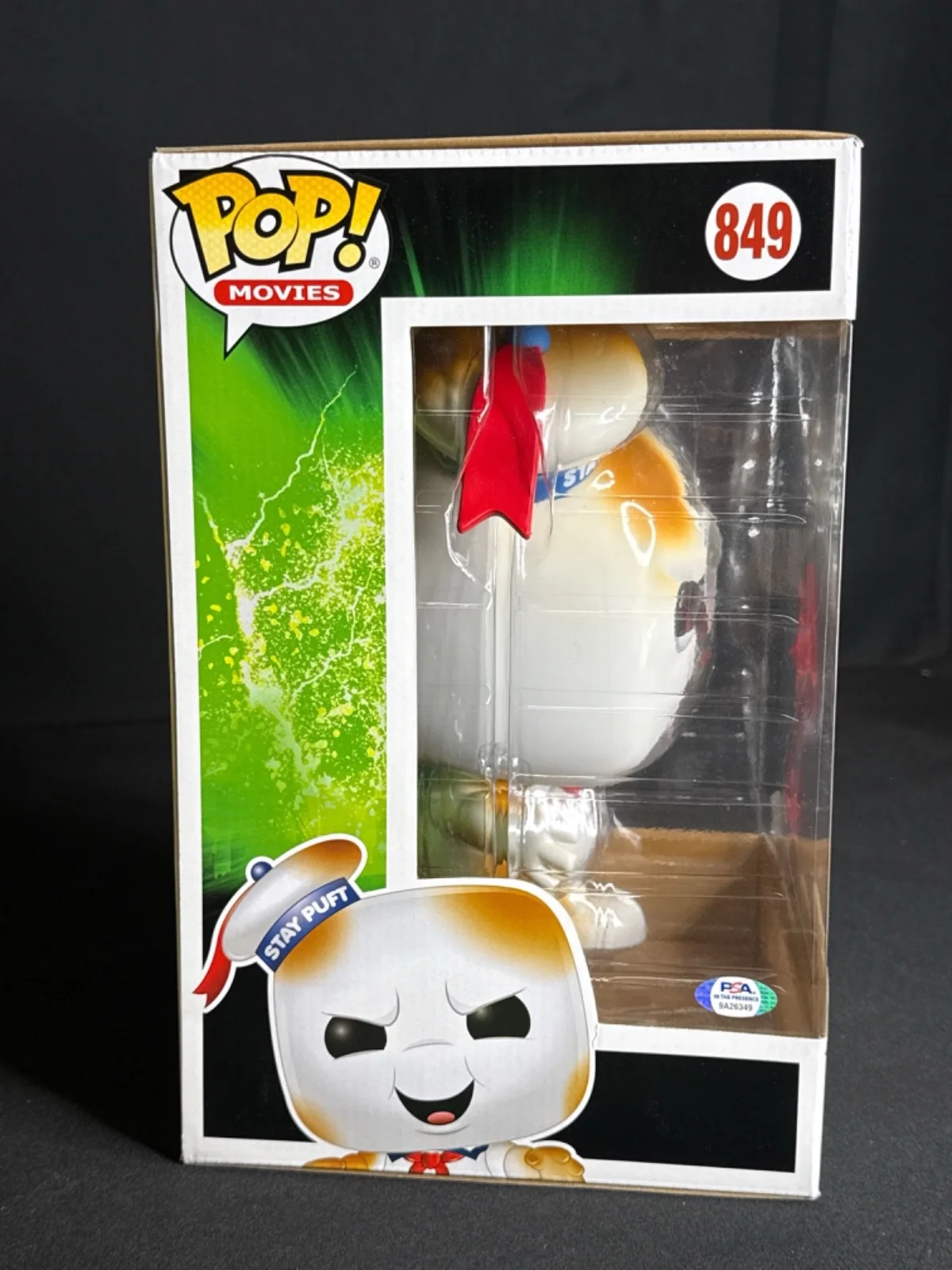 Billy Bryan — Billy Bryan Signed 10In Funko Burnt Stay Puft Ghostbusters #849 PSA 9A26349, изображение 4