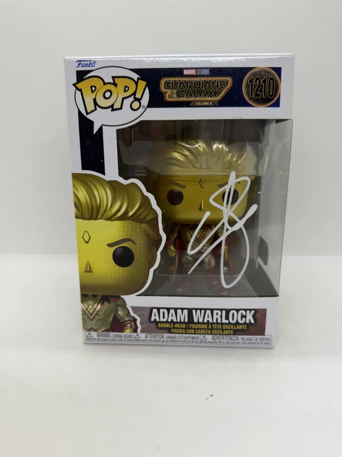will poulter — Will Poulter Signed Guardians Of Galaxy Vol 3 Adam Warlock FUNKO POP #1210 SWAU