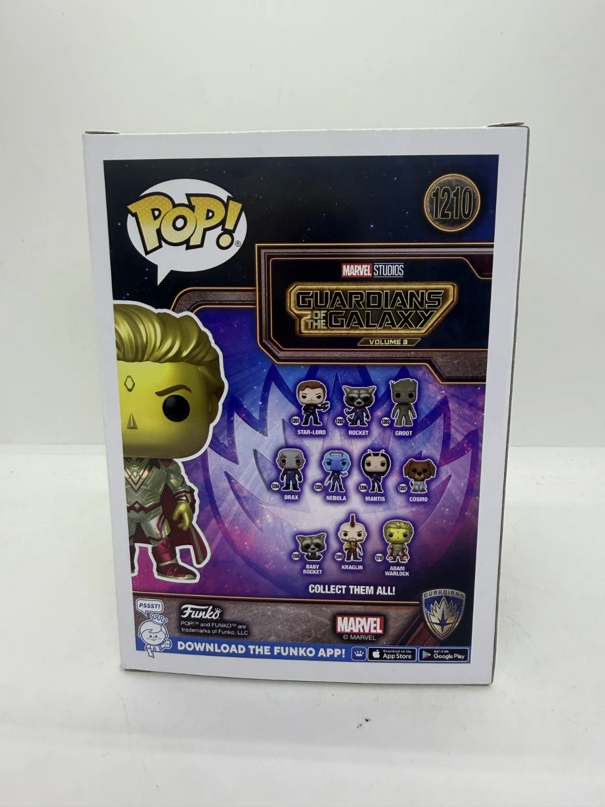 will poulter — Will Poulter Signed Guardians Of Galaxy Vol 3 Adam Warlock FUNKO POP #1210 SWAU, изображение 4