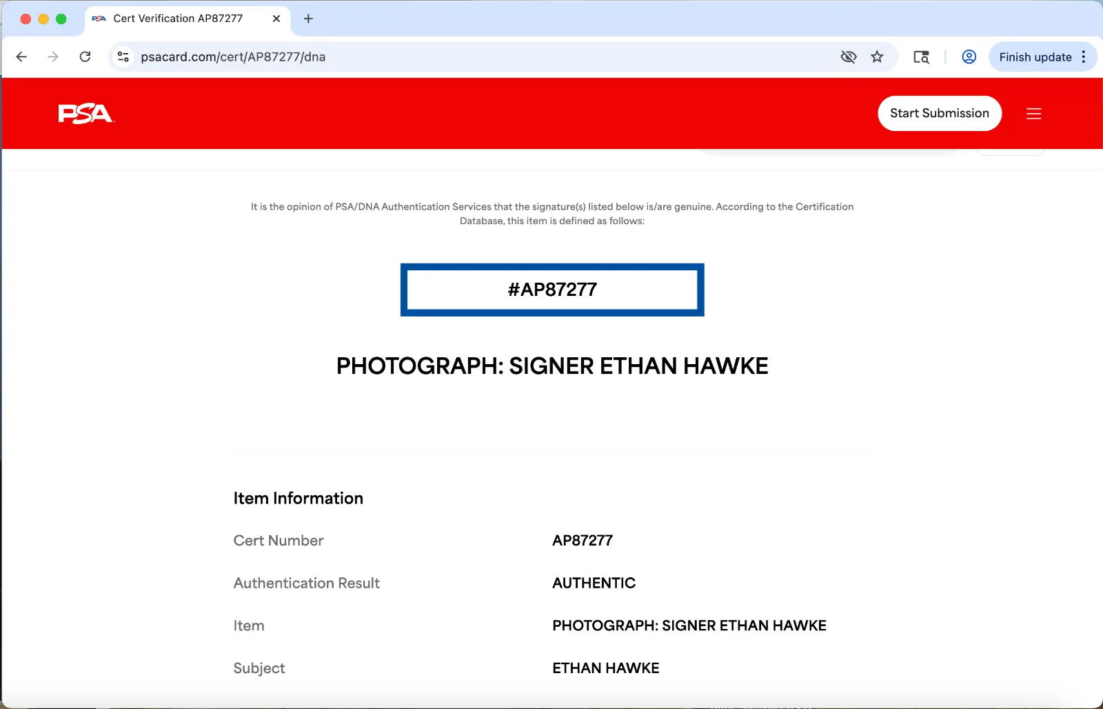 Ethan Hawke — Ethan Hawke signed 11x14 photo autograph PSA DNA COA Training Day AP87277, изображение 3