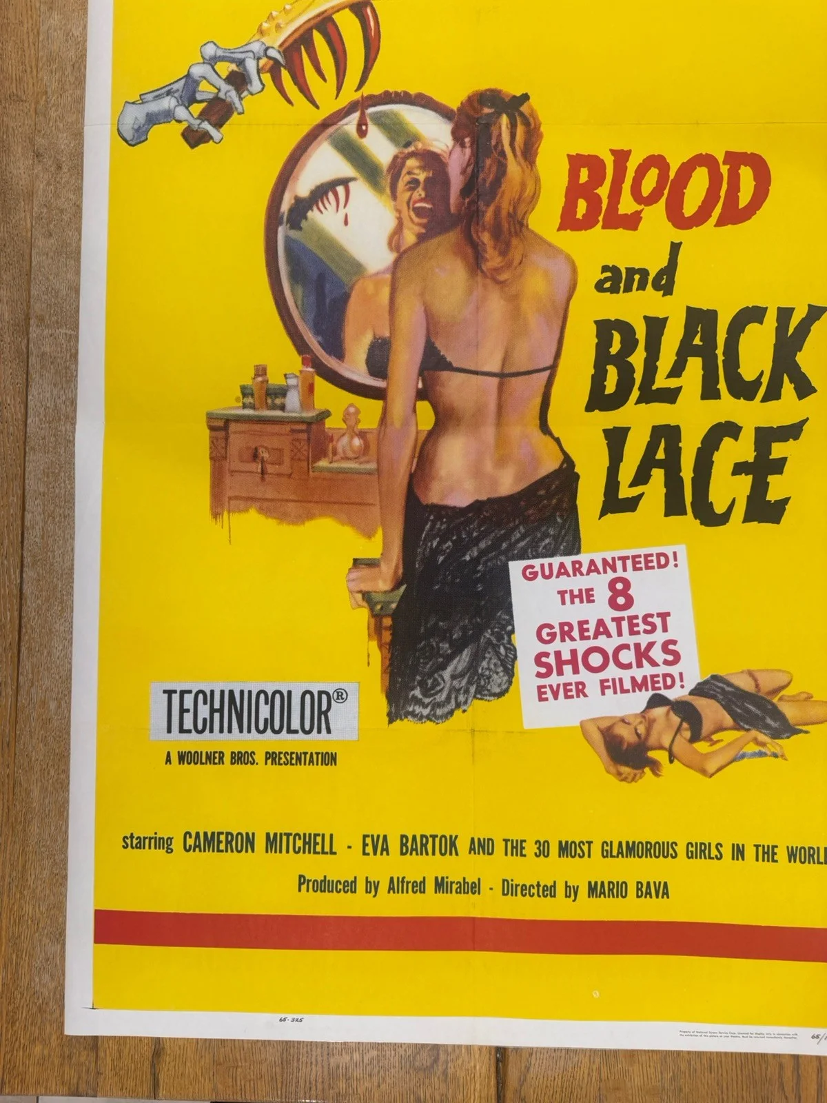 Blood And Black Lace 1965 Original 27x41" US One Sheet Movie Poster Rare, изображение 3