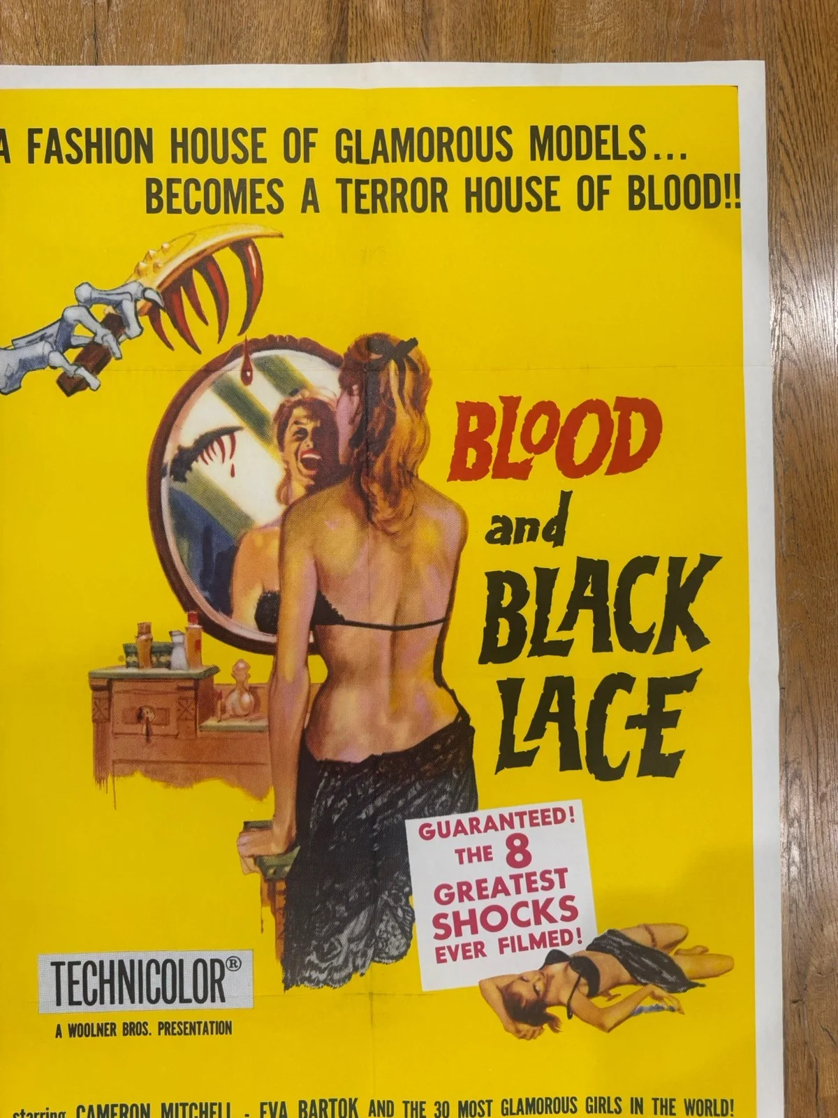 Blood And Black Lace 1965 Original 27x41" US One Sheet Movie Poster Rare, изображение 4