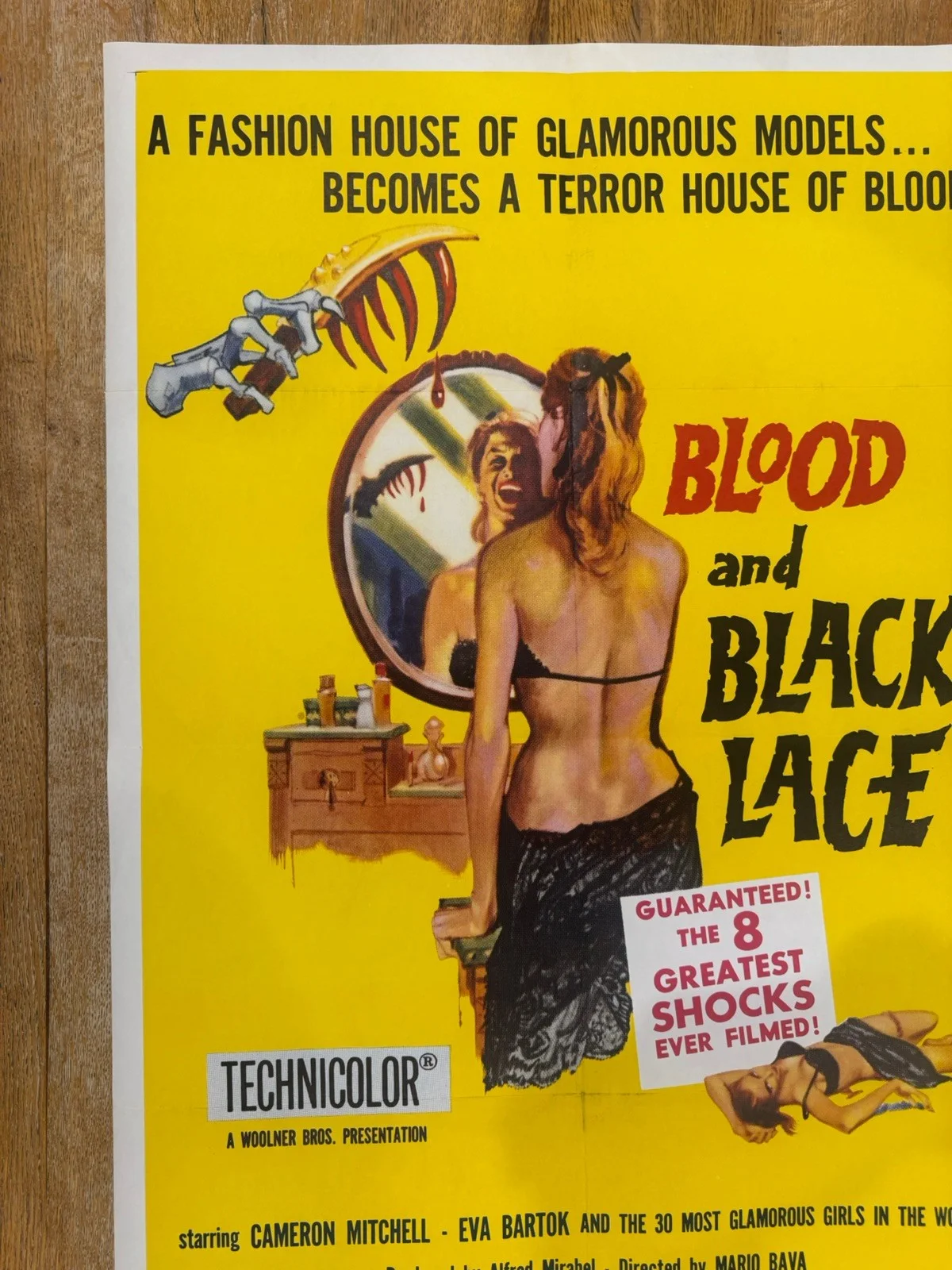 Blood And Black Lace 1965 Original 27x41" US One Sheet Movie Poster Rare, изображение 5