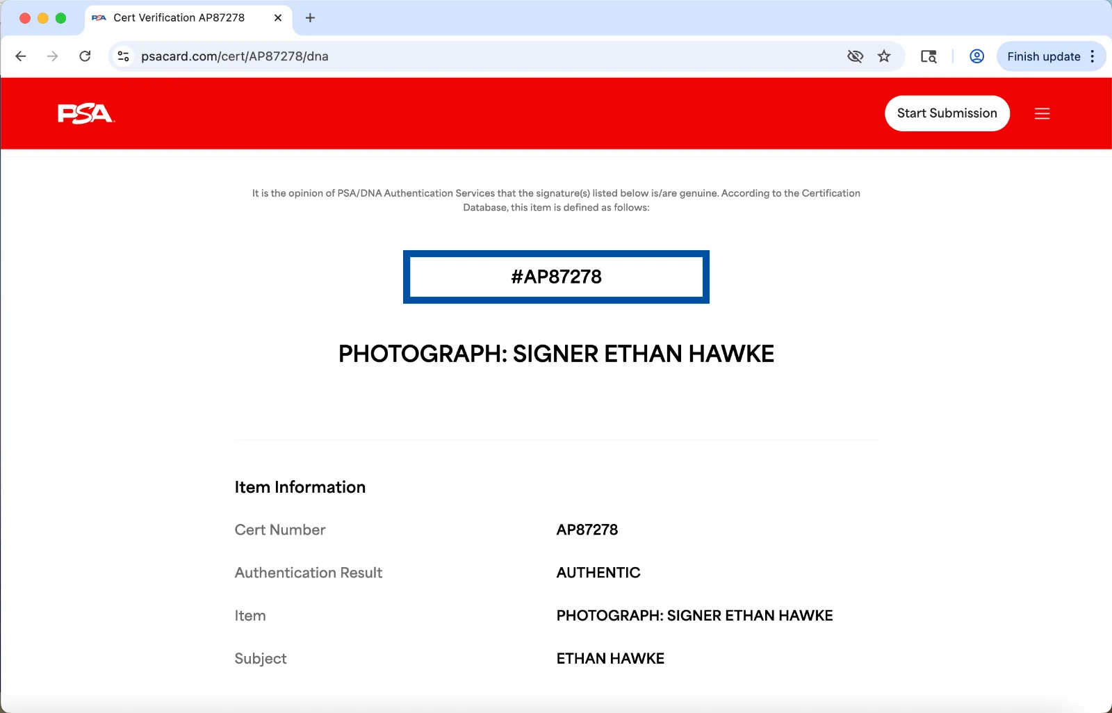 Ethan Hawke — Ethan Hawke signed 11x14 photo autograph PSA DNA COA Training Day AP87278, изображение 3