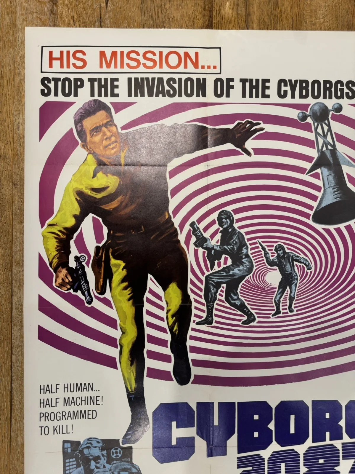 Cyborg 2087 1966 Original 27x41" US One Sheet Movie Poster, image 2
