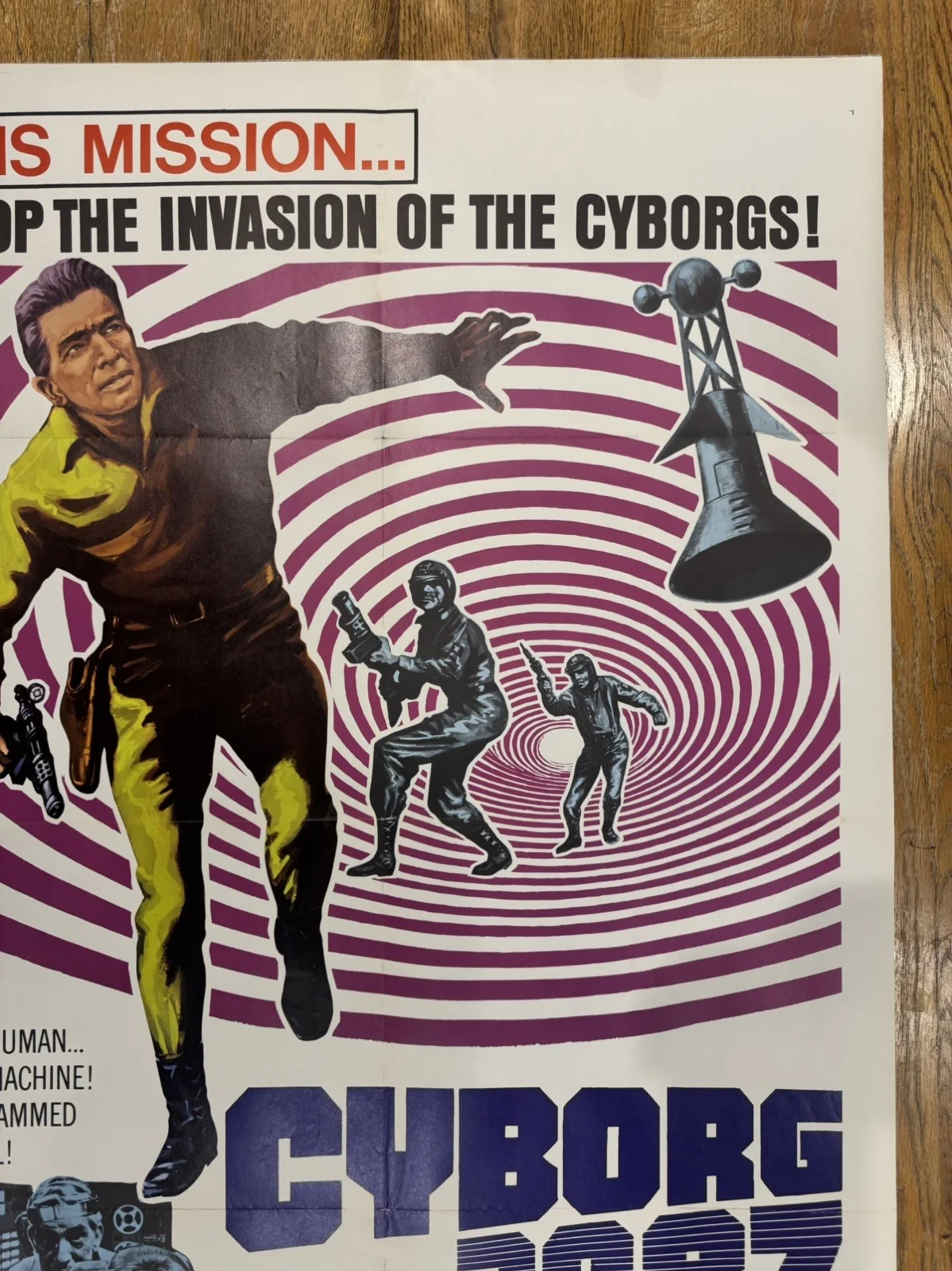Cyborg 2087 1966 Original 27x41" US One Sheet Movie Poster, image 4
