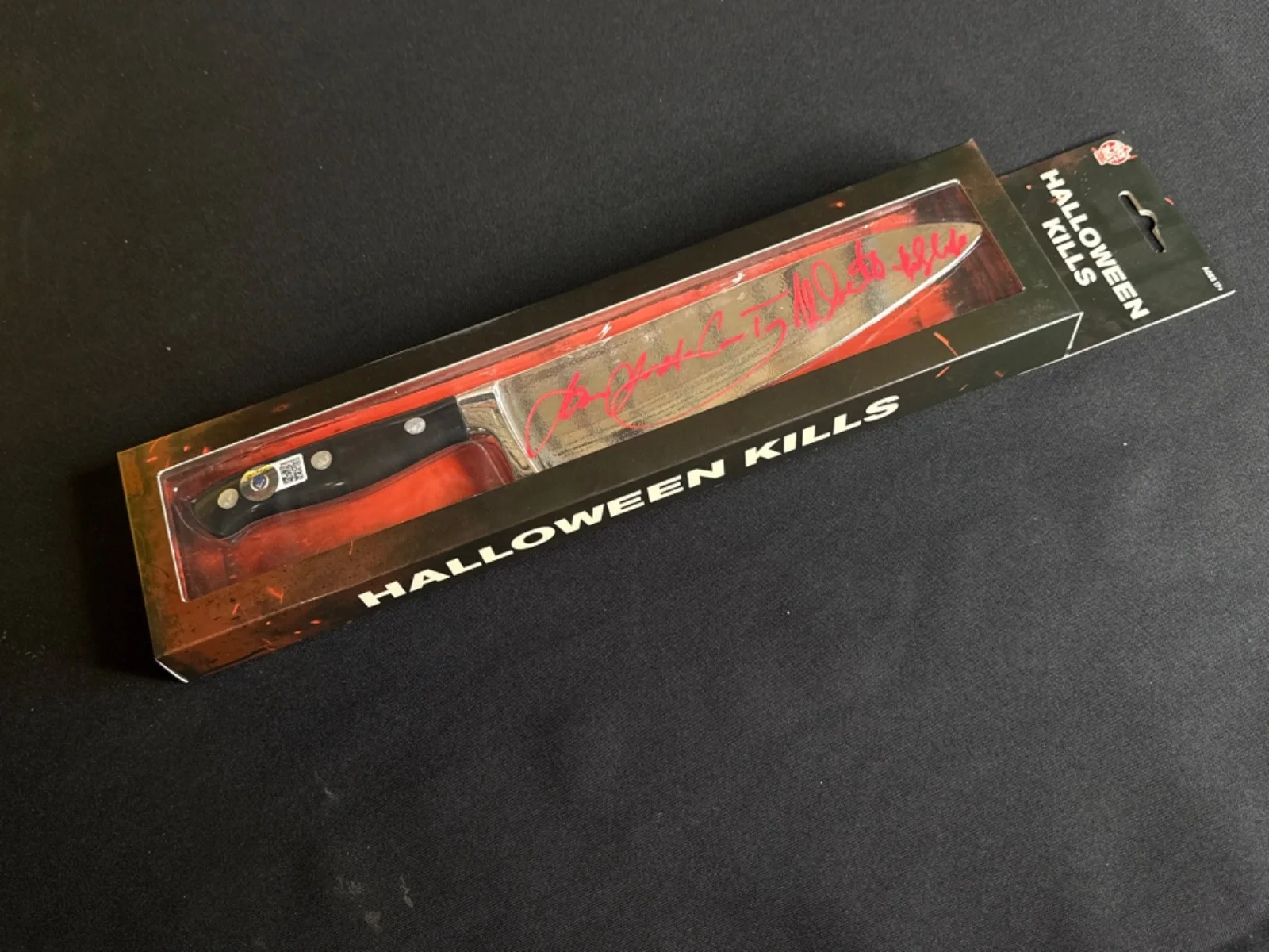 Nick Castle — Nick Castle James Jude Courtney Signed Halloween Kills Knife BAS WN84889, image 3