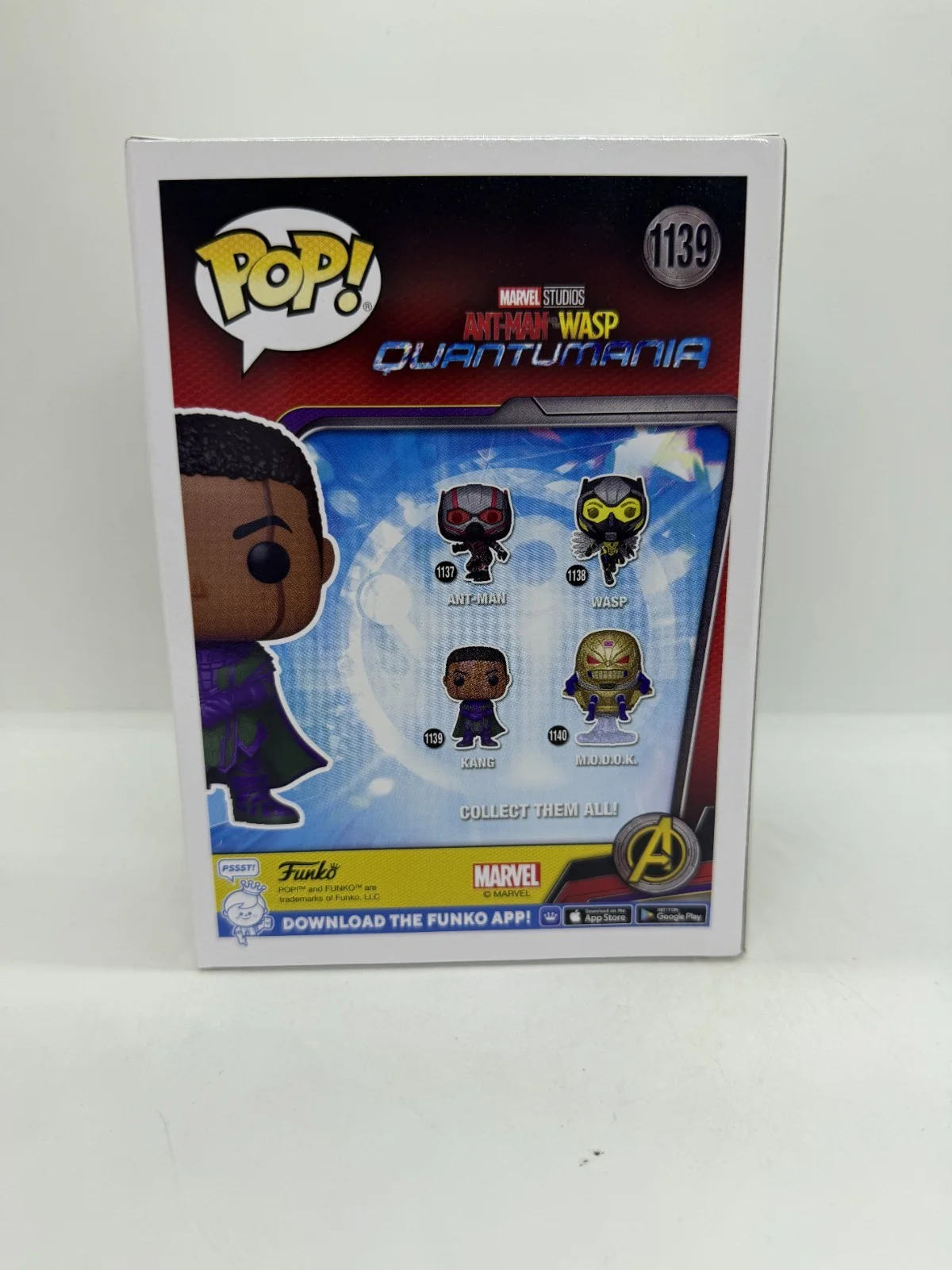 jonathan majors — Jonathan Majors Signed Ant-Man & The Wasp Quantumania Kang Funko Pop #1139 SWAU, image 3