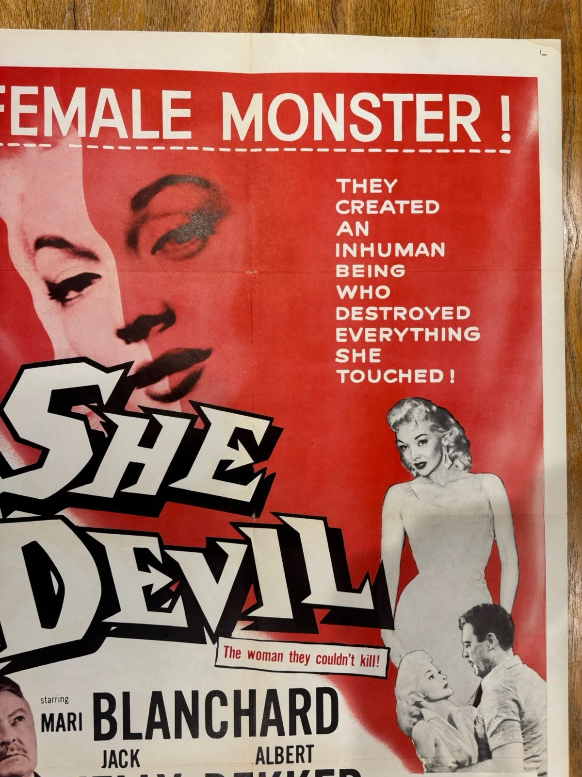 She Devil 1957 Original 27x41" US One Sheet Movie Poster, image 5