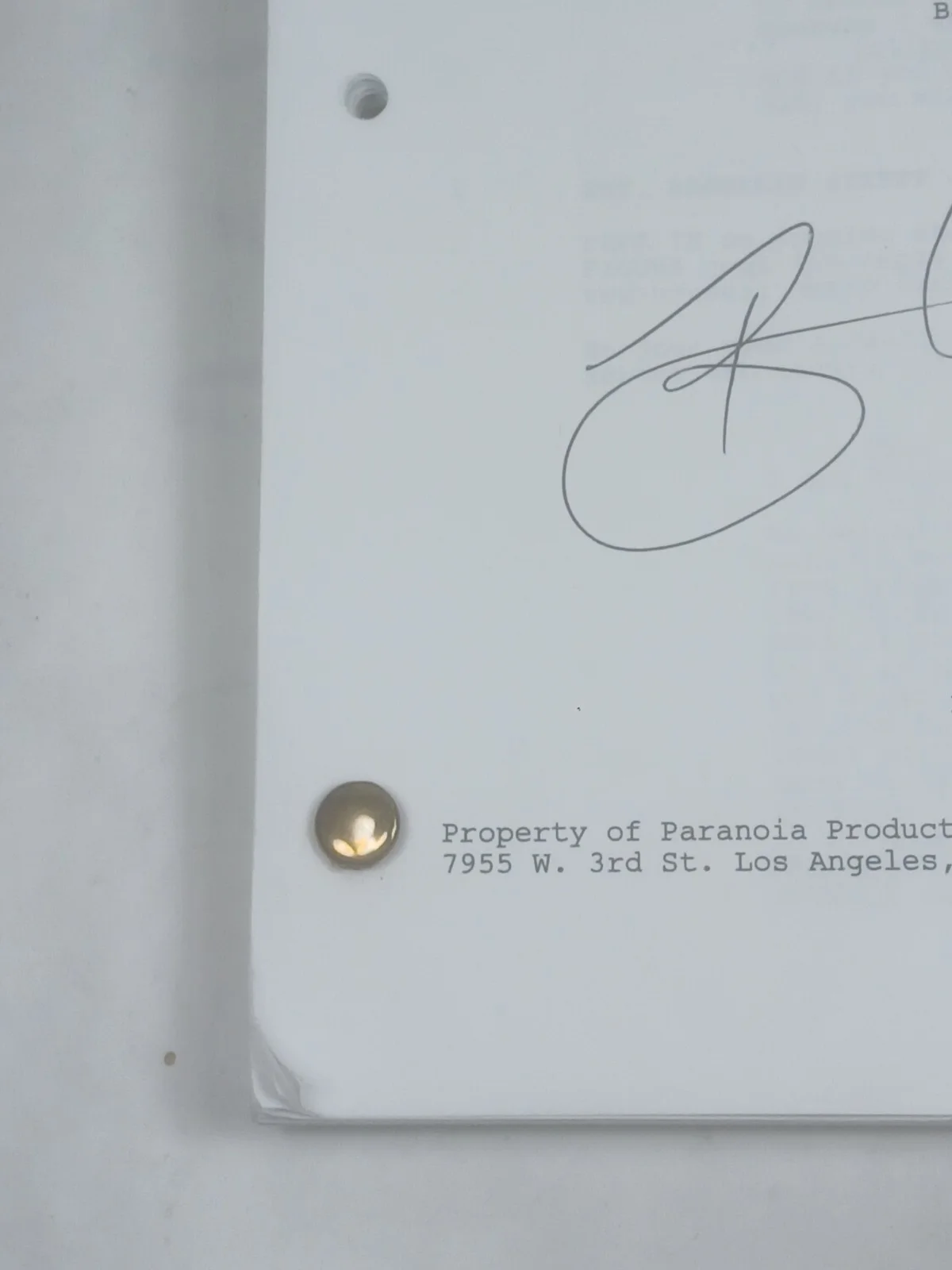 Barry Levy — Paranoia Signed Original Script Barry Levy Writer Movie Screenplay 2002, image 5
