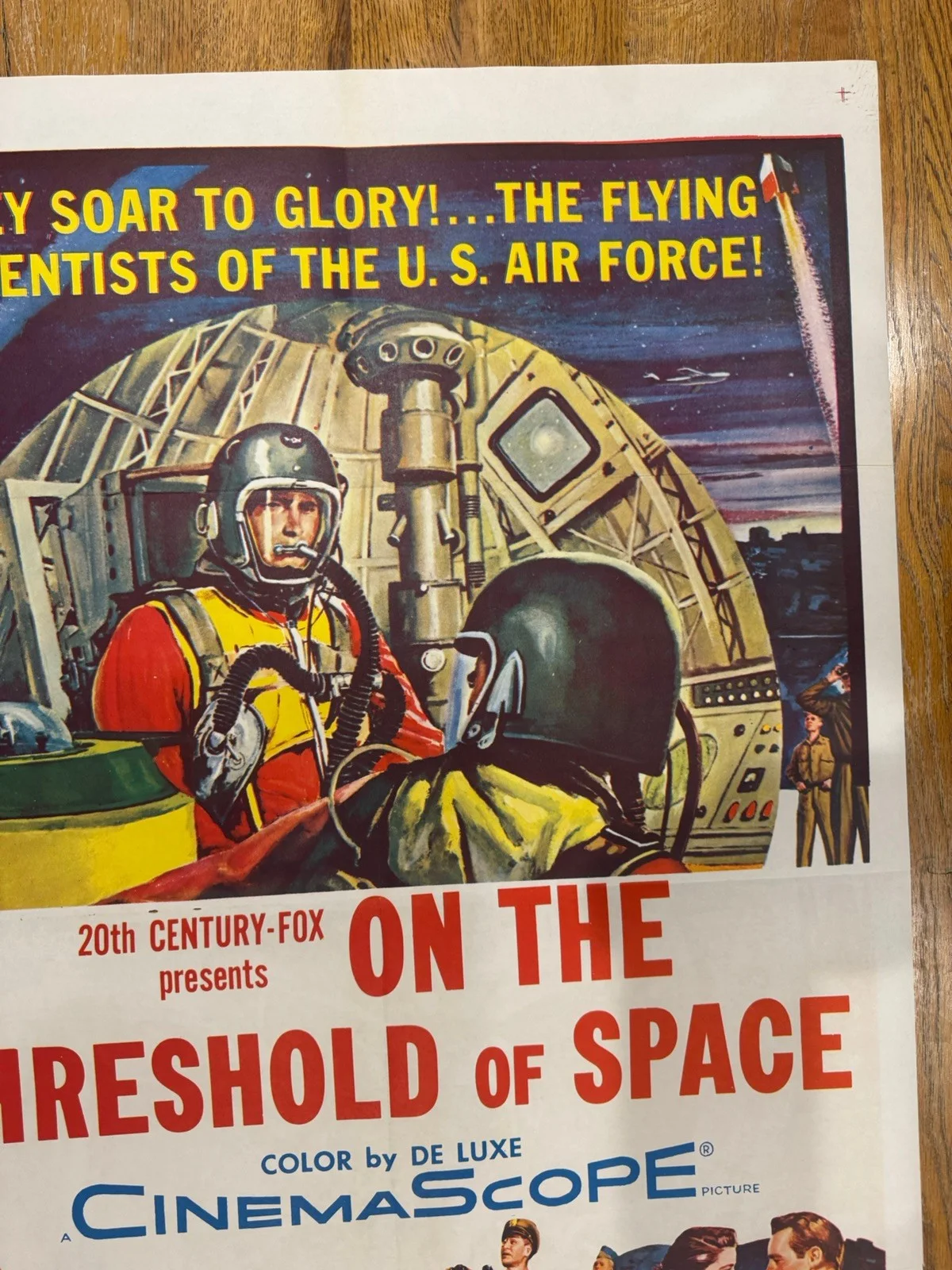 On The Threshold Of Space 1956 Original 27x41" US One Sheet Movie Poster, image 2