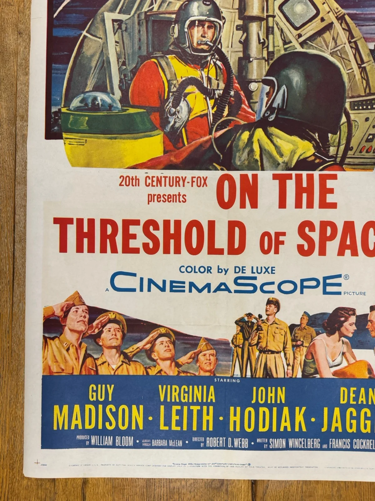 On The Threshold Of Space 1956 Original 27x41" US One Sheet Movie Poster, image 3