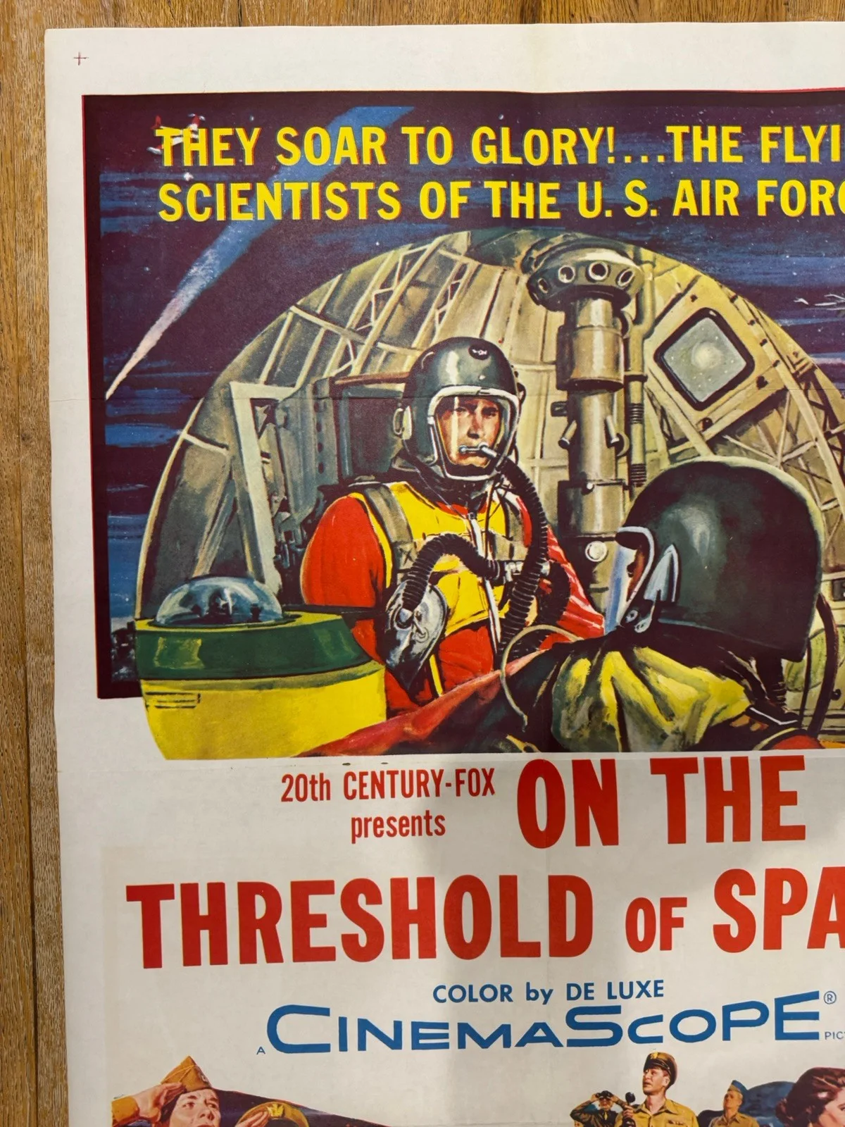 On The Threshold Of Space 1956 Original 27x41" US One Sheet Movie Poster, image 4