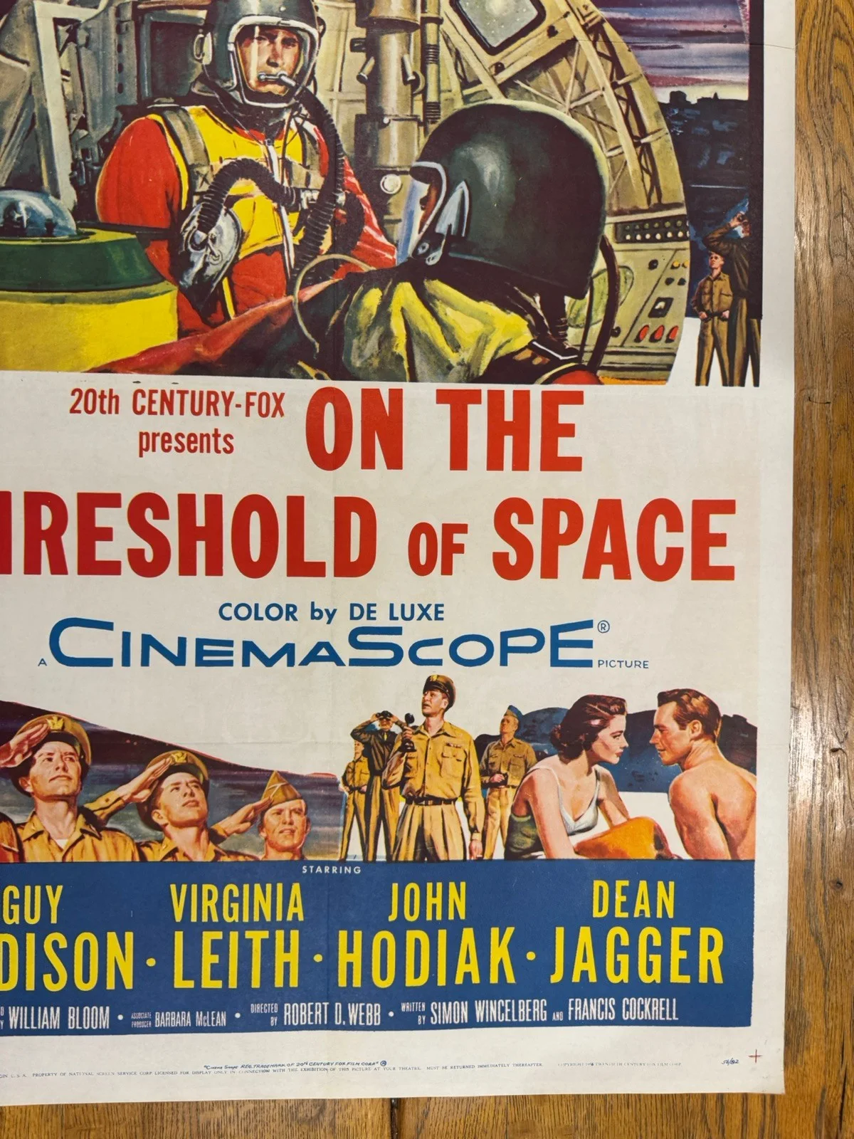 On The Threshold Of Space 1956 Original 27x41" US One Sheet Movie Poster, image 5