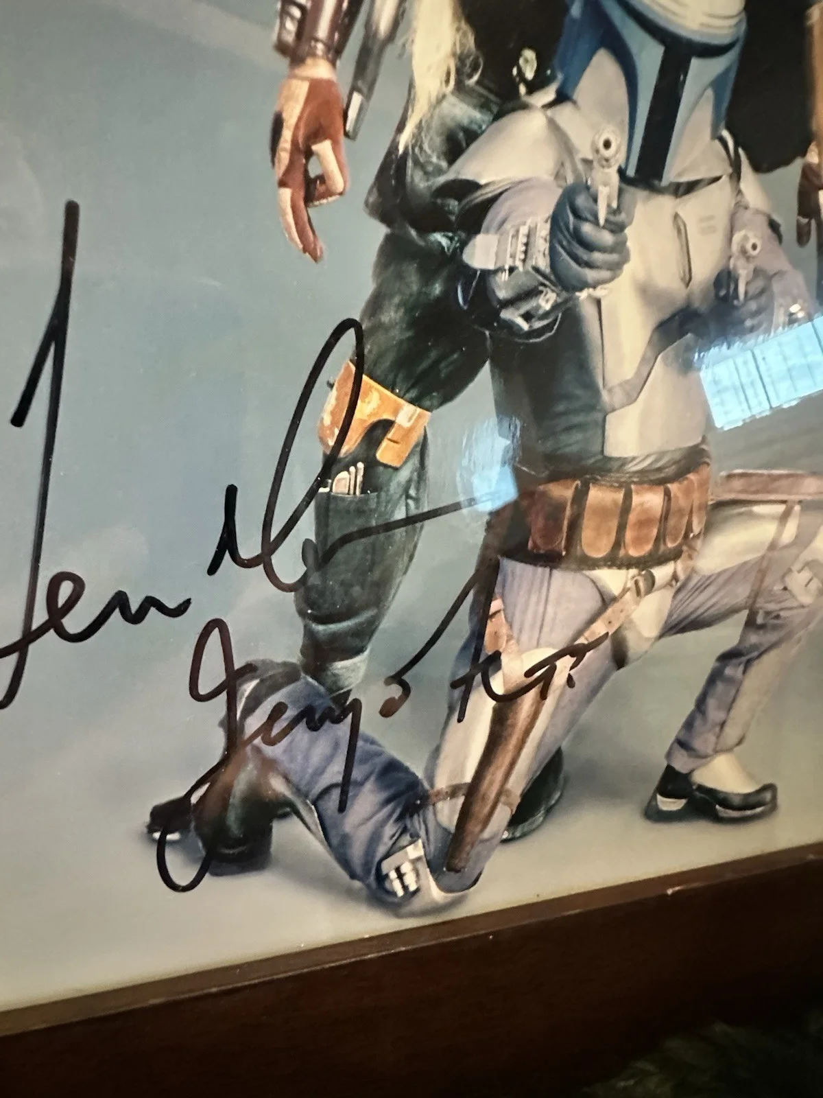 Boba Fett- Jeremy Bulloch/Temuera Morrison Signed 8x10 With COA, изображение 2