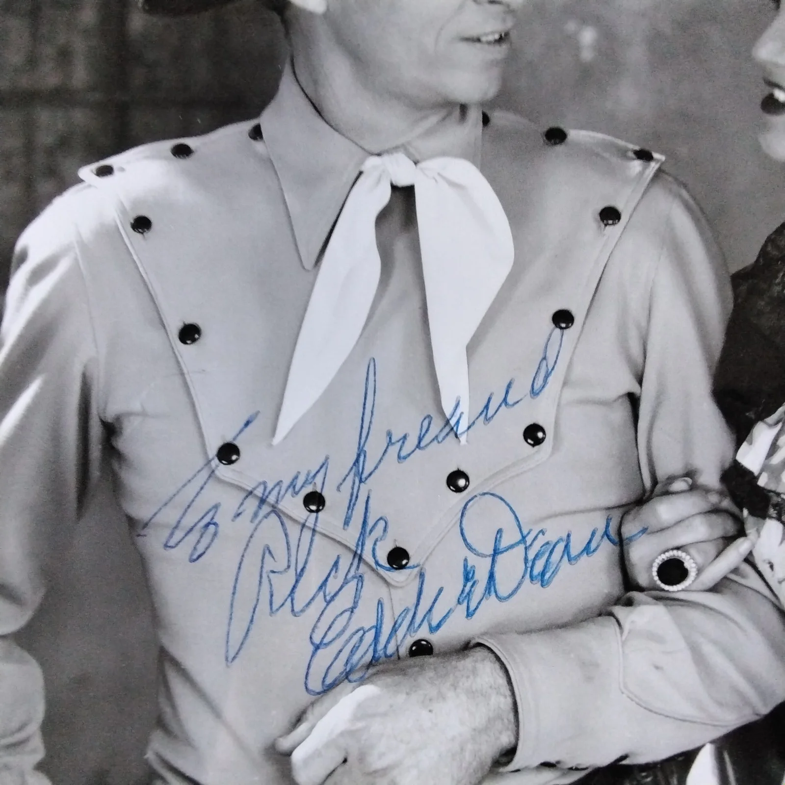 Eddie Dean SIGNED Photo 40s Movie TV Actor Singer West to Glory B Westerns Flash, изображение 4