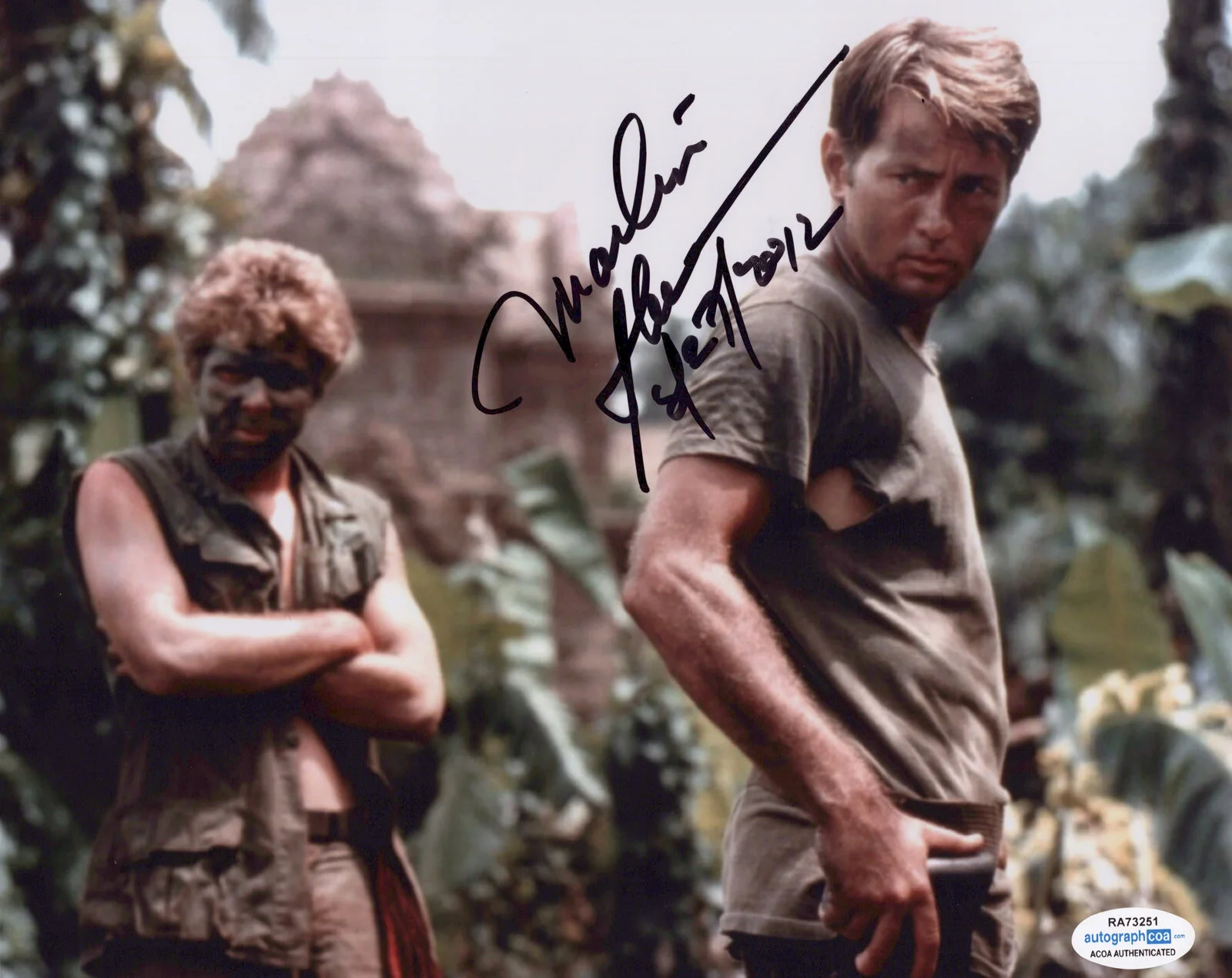 MARTIN SHEEN — Martin Sheen signed "APOCALYPSE NOW" 8x10 Photo c PROOF Autographed ACOA COA, image 3